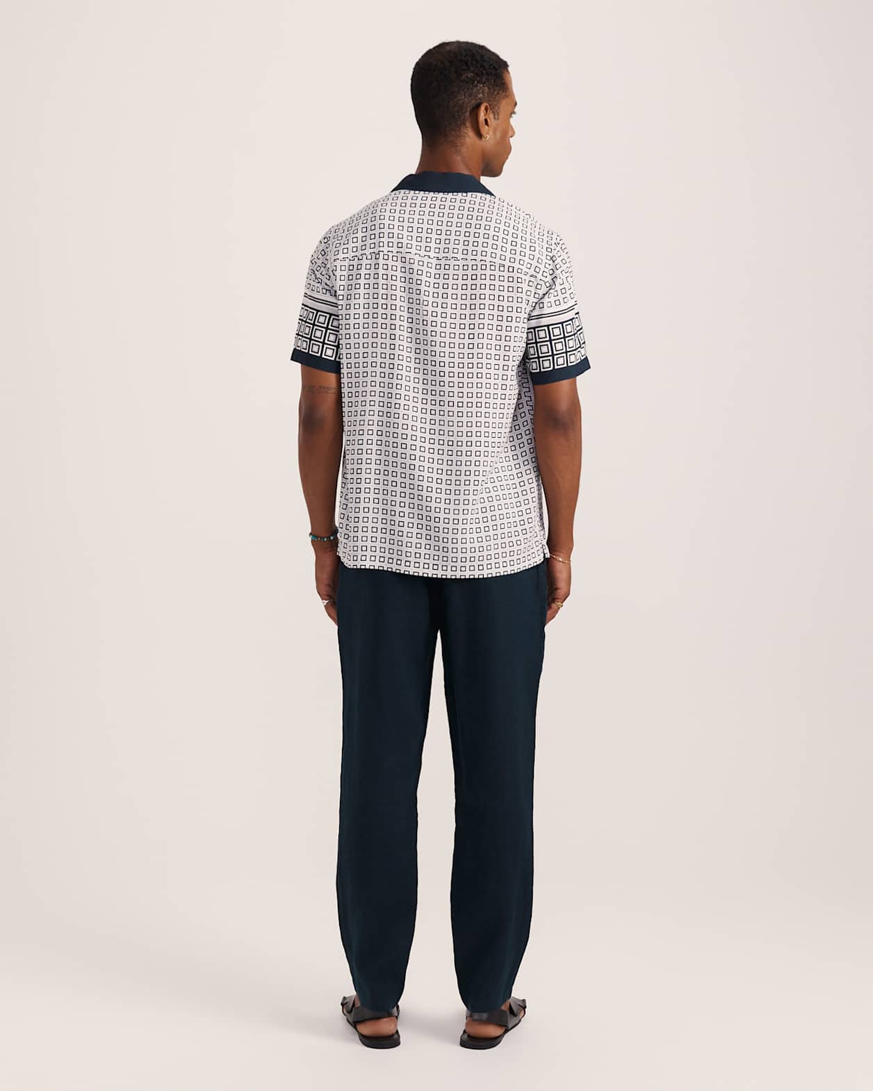 Kent Linen Pant in CARBON