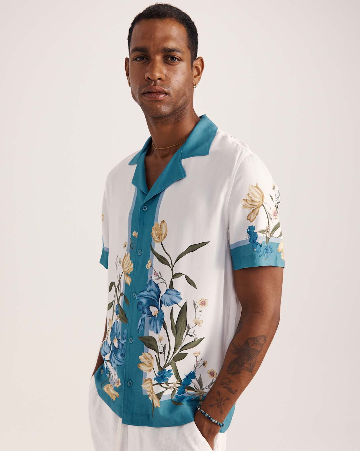 Olympus Print Short Sleeve Resort Shirt in MULTI