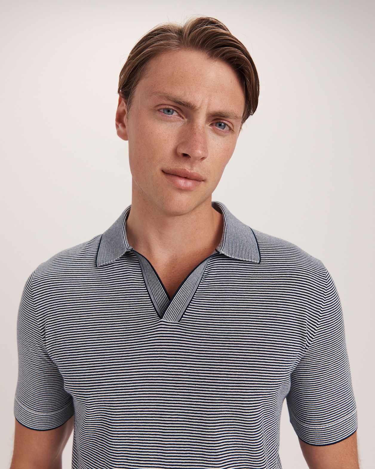 Nixos Knit Polo in INK