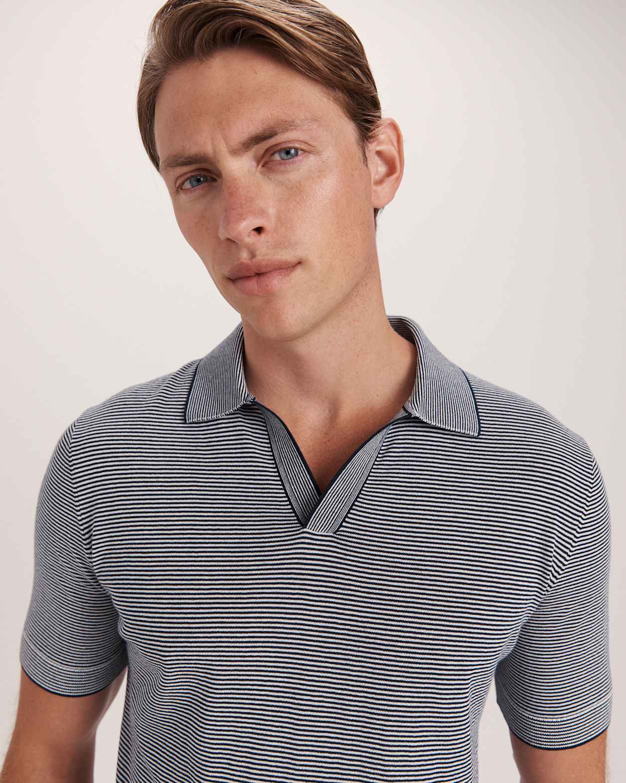 Nixos Knit Polo in INK