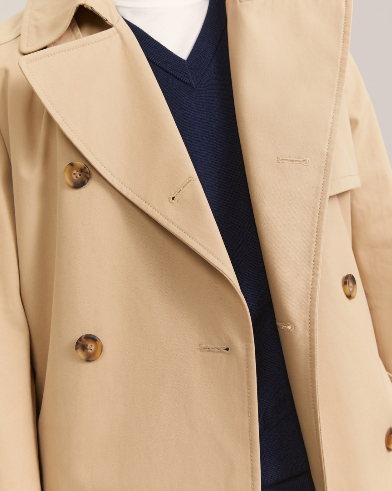 Paxton Trench Coat in LATTE