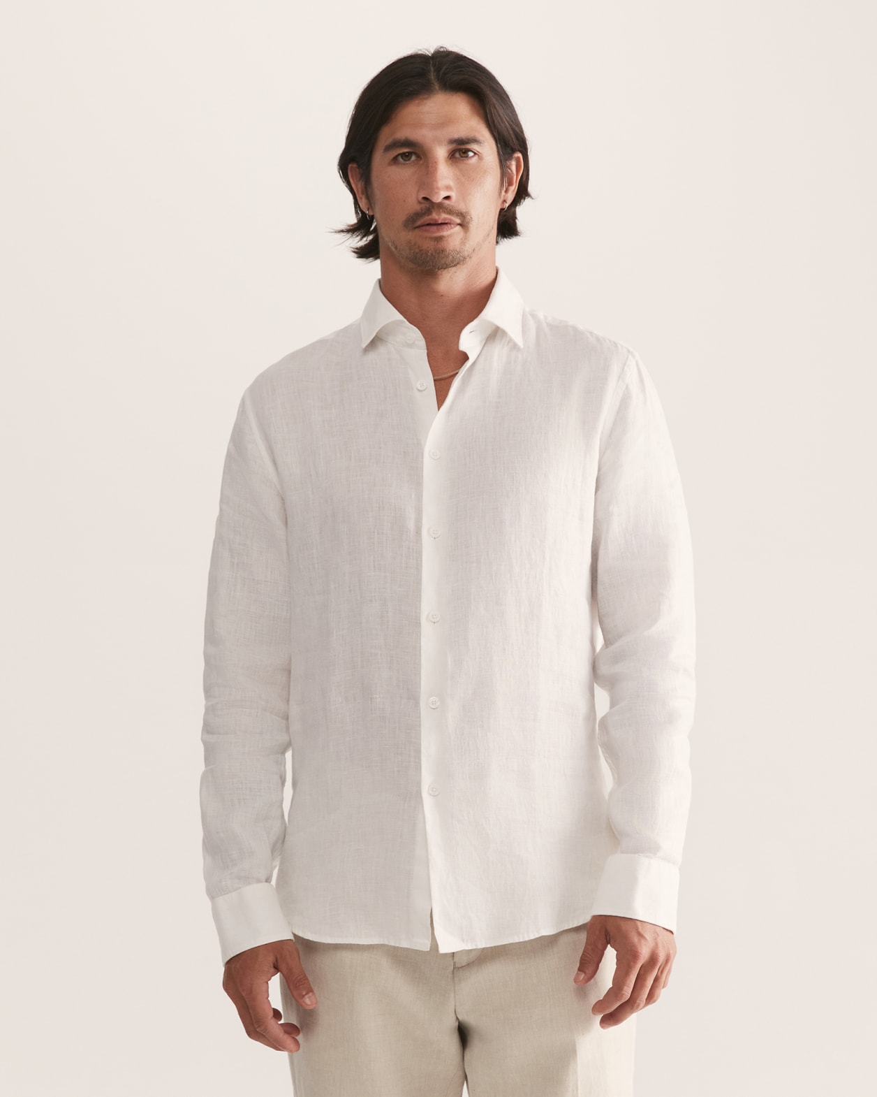 Julian Slim Linen Shirt - SABA