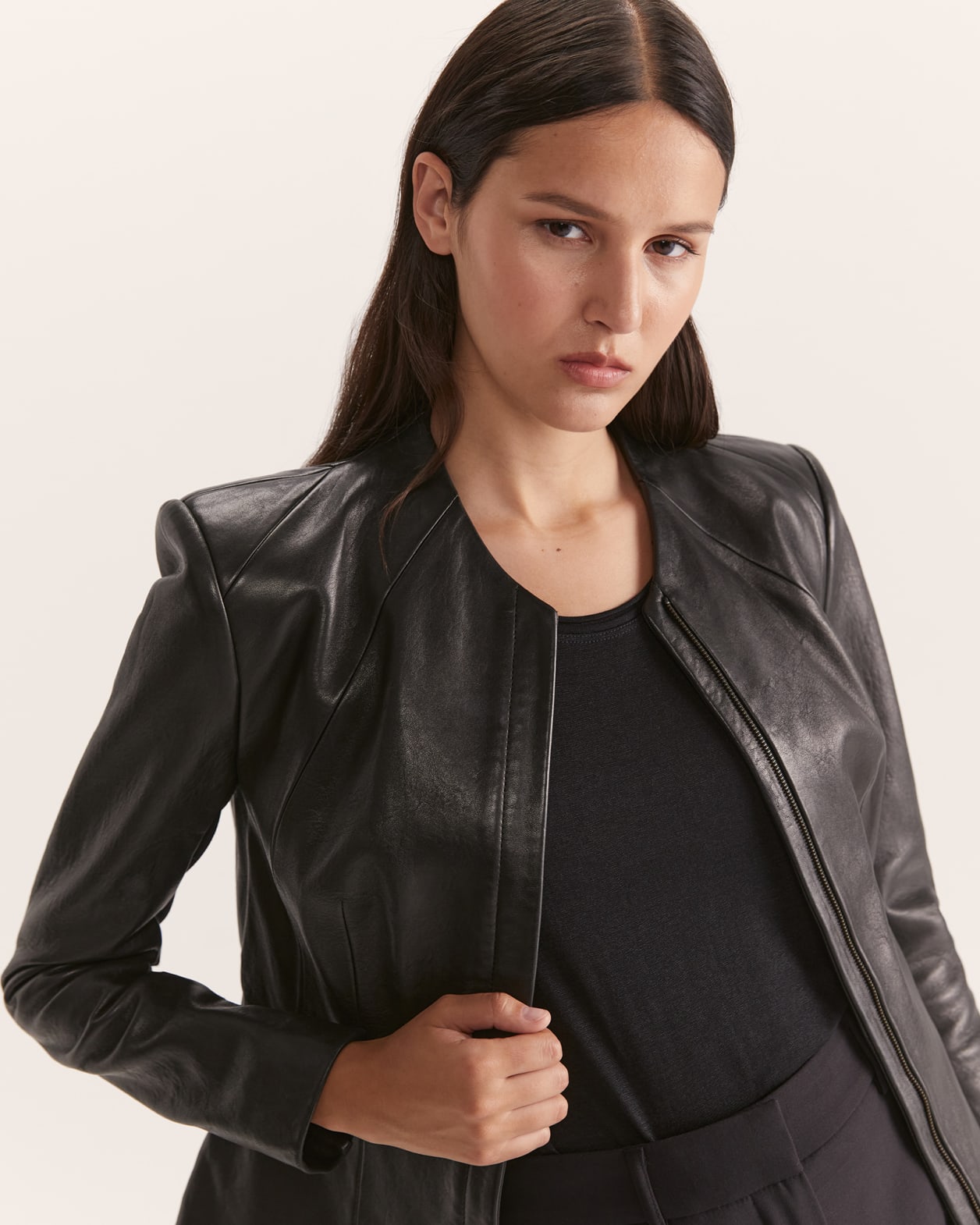 Lilia Leather Jacket - SABA
