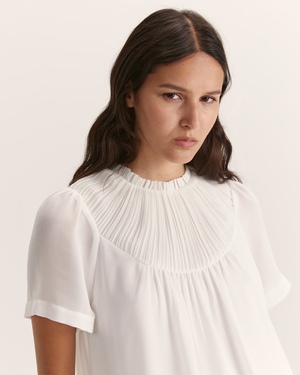 Willa Detailed Top in OFF WHITE