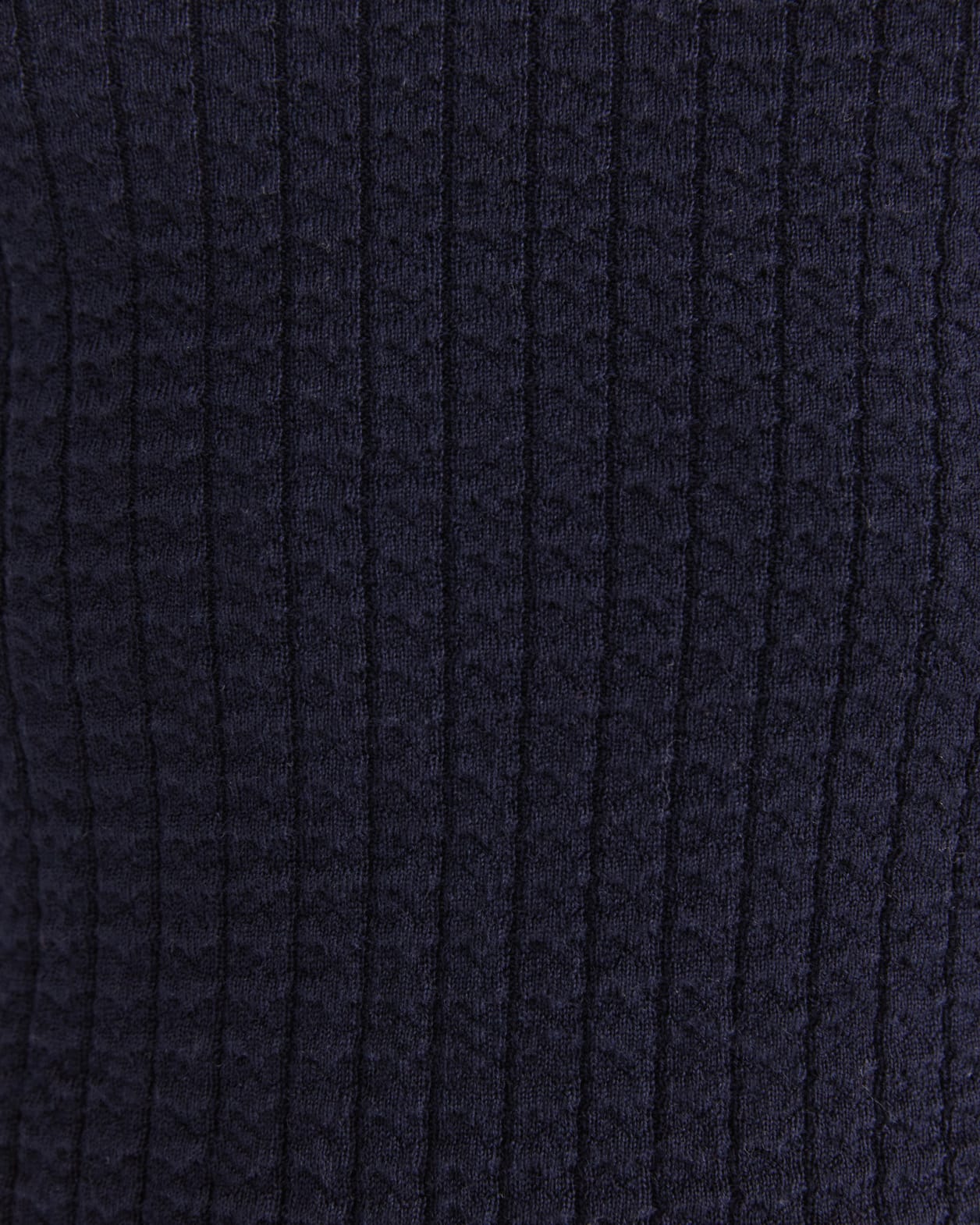 Leonie Merino Wool Short Sleeve Knit in MIDNIGHT