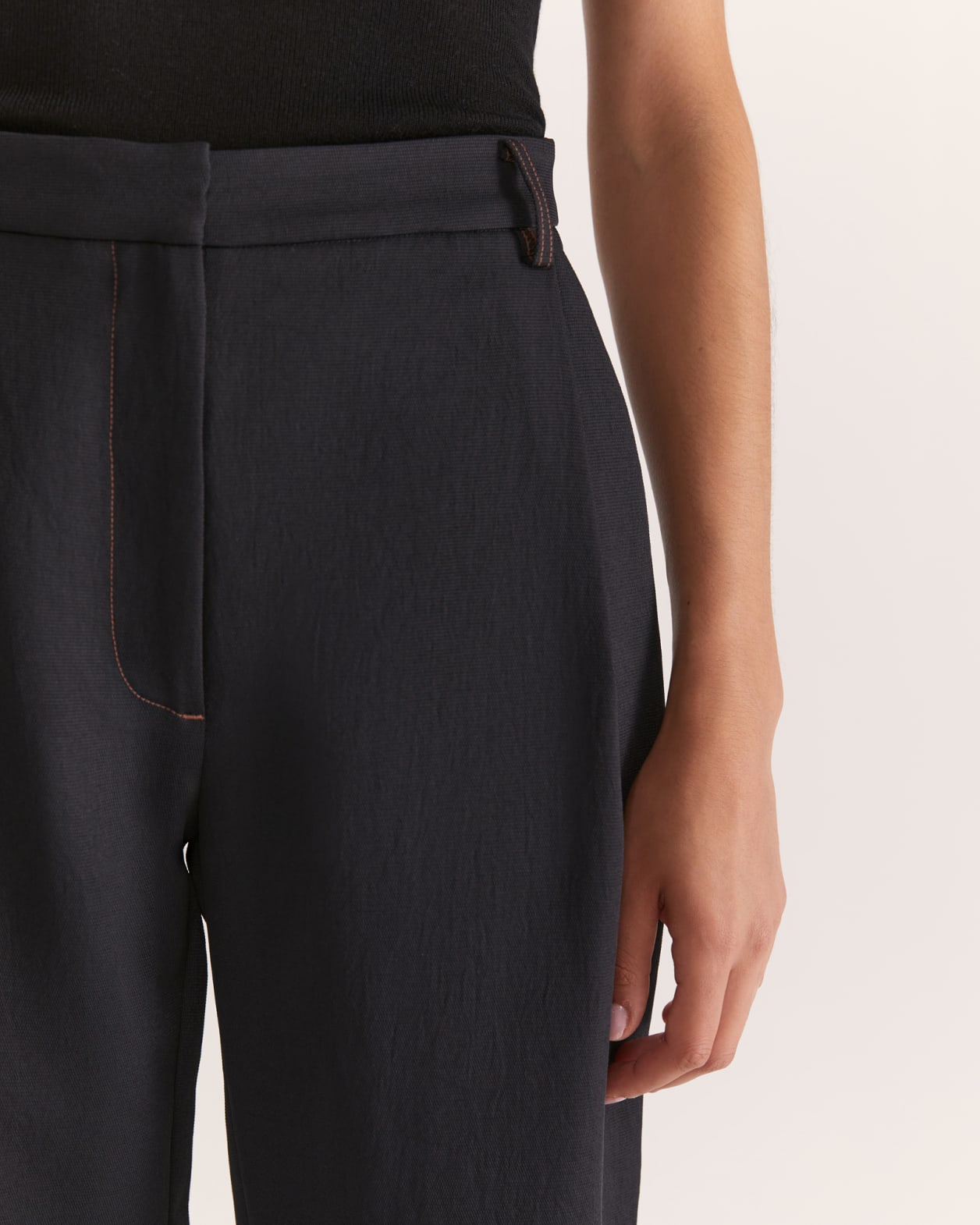 Dharma Tuck Front Culotte in BLACK
