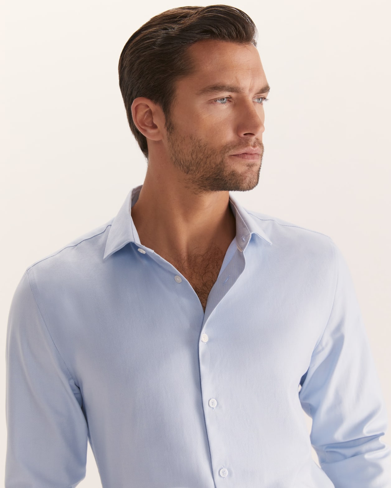 Munroe Easy Care Twill Shirt in SKY