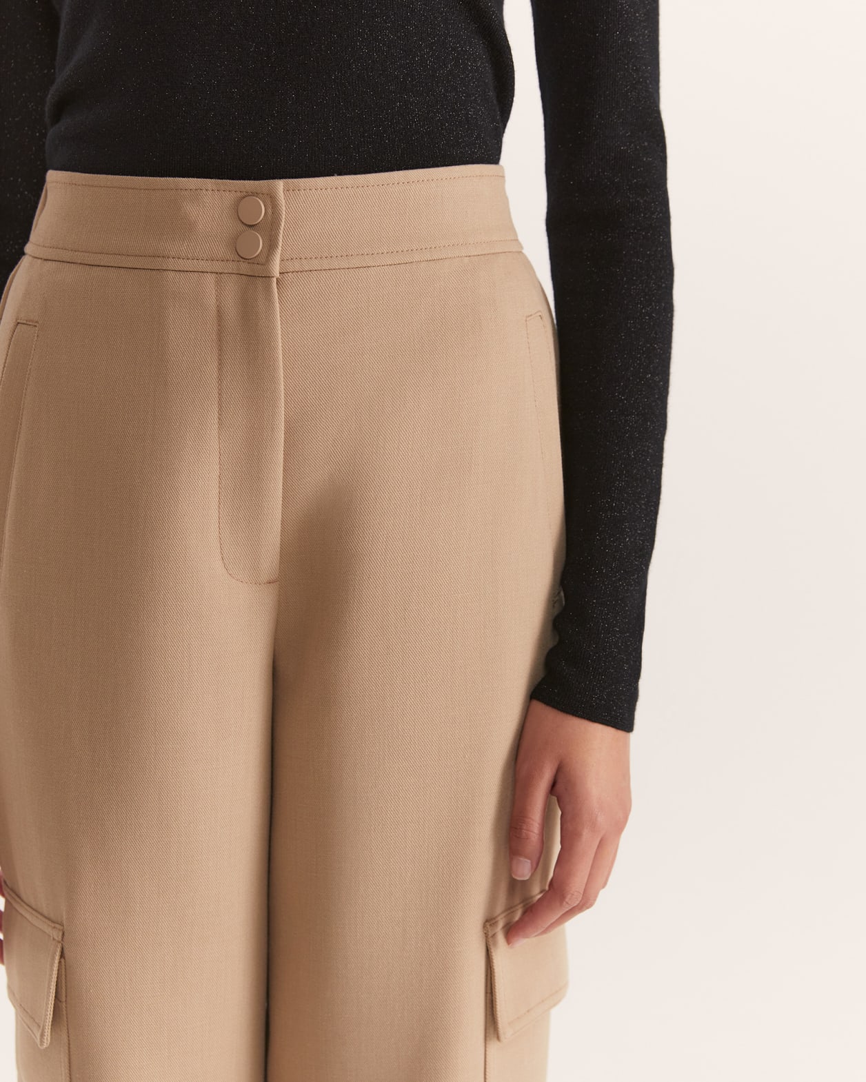 Cecilie Cargo Pant in BISCUIT