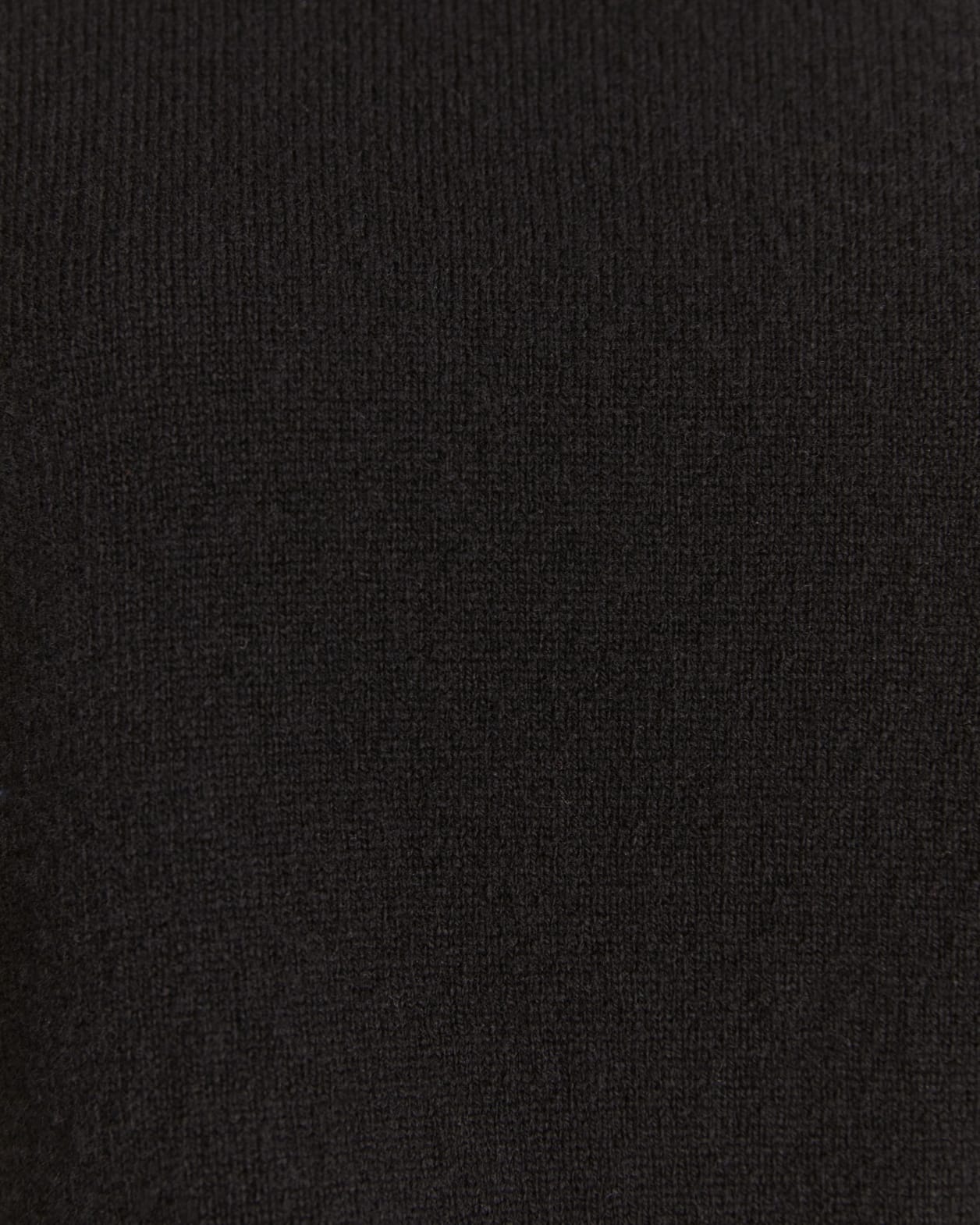 Claudia Merino Wool Roll Neck Knit in BLACK