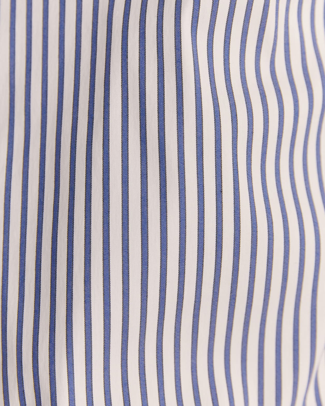 Calvin Long Sleeve Slim Stripe Shirt in NAVY/WHITE