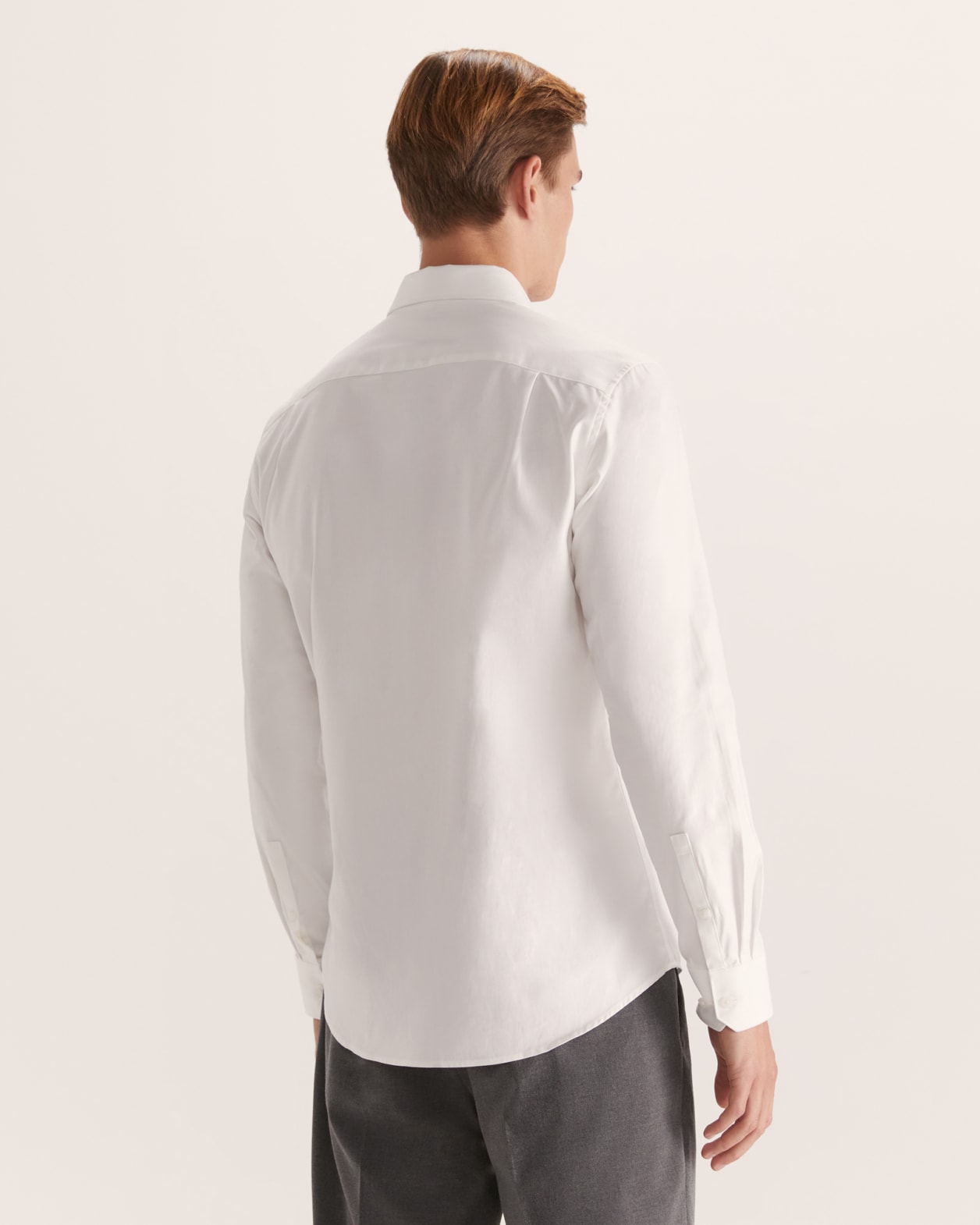 Munroe Easy Care Twill Shirt in WHITE