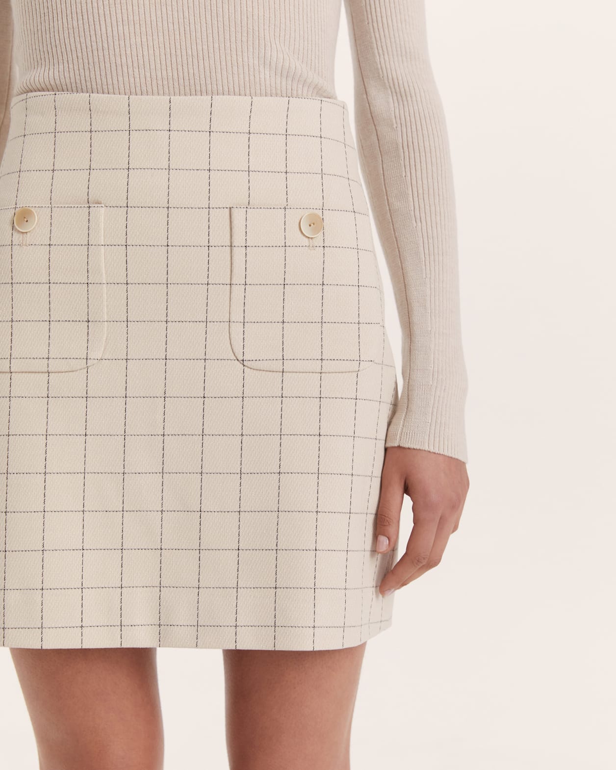 Sandro agatha tweed mini skirt discount