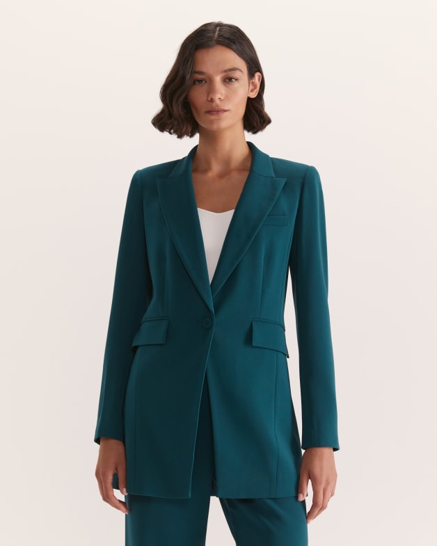 Green womens new arrivals suit jacket