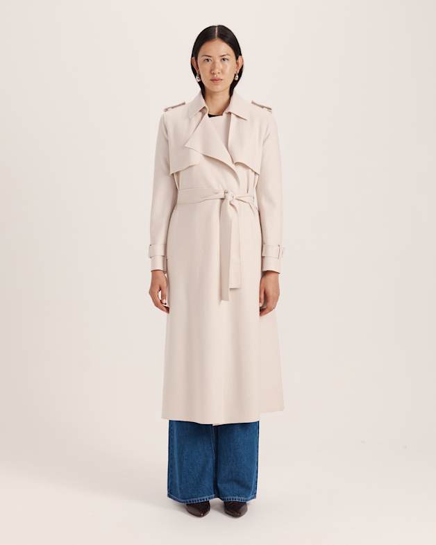 WOOL GABA TRENCH COAT