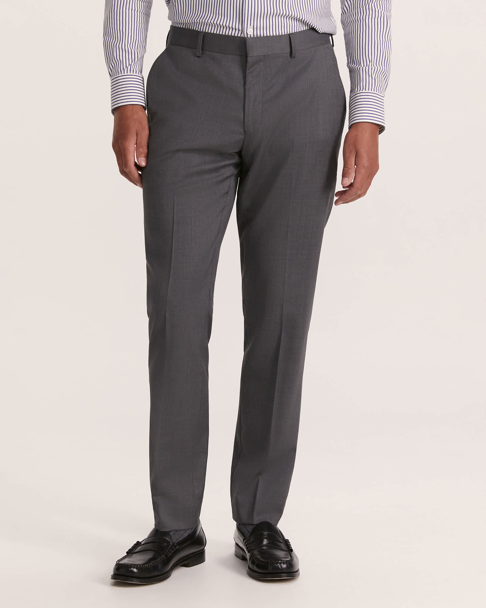 Sorkin Wool Suit Pant in Grey - SABA