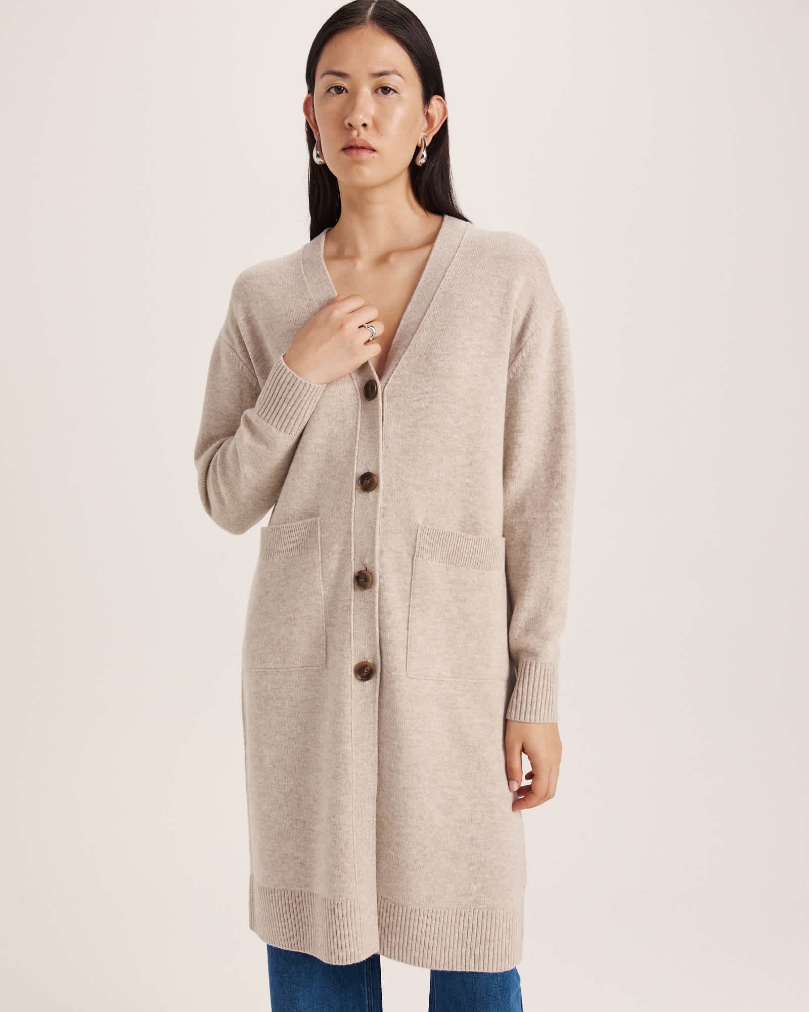 Nara Oversized Cashmere Blend Cardi
