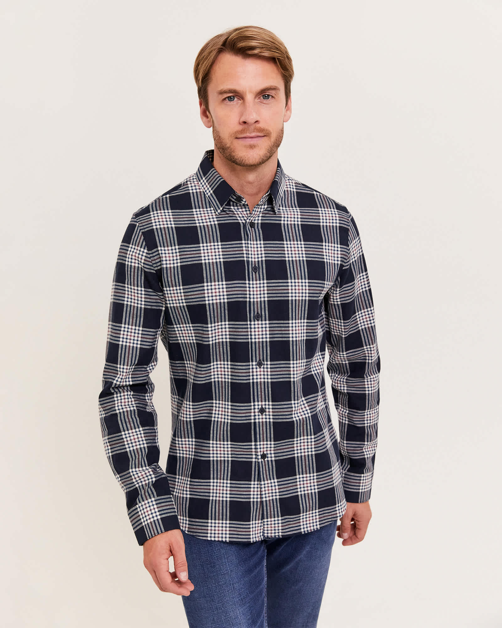 Corso Long Sleeve Classic Check Shirt