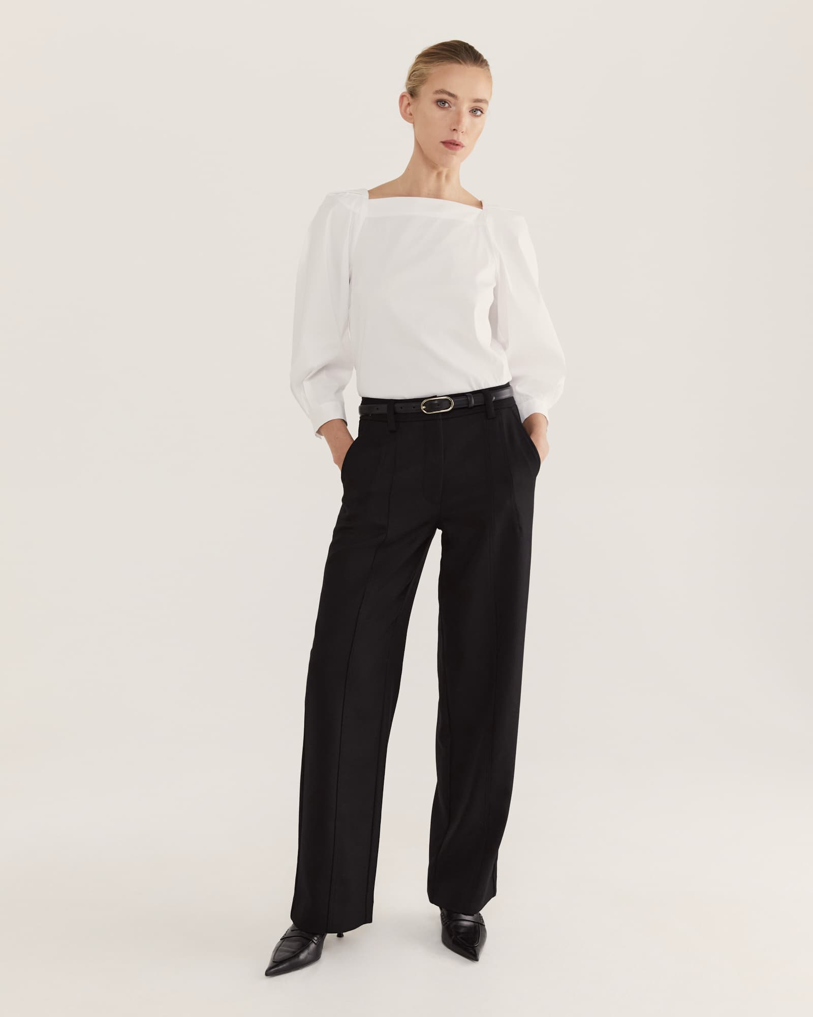 Prudence Wool Wide Leg Pant