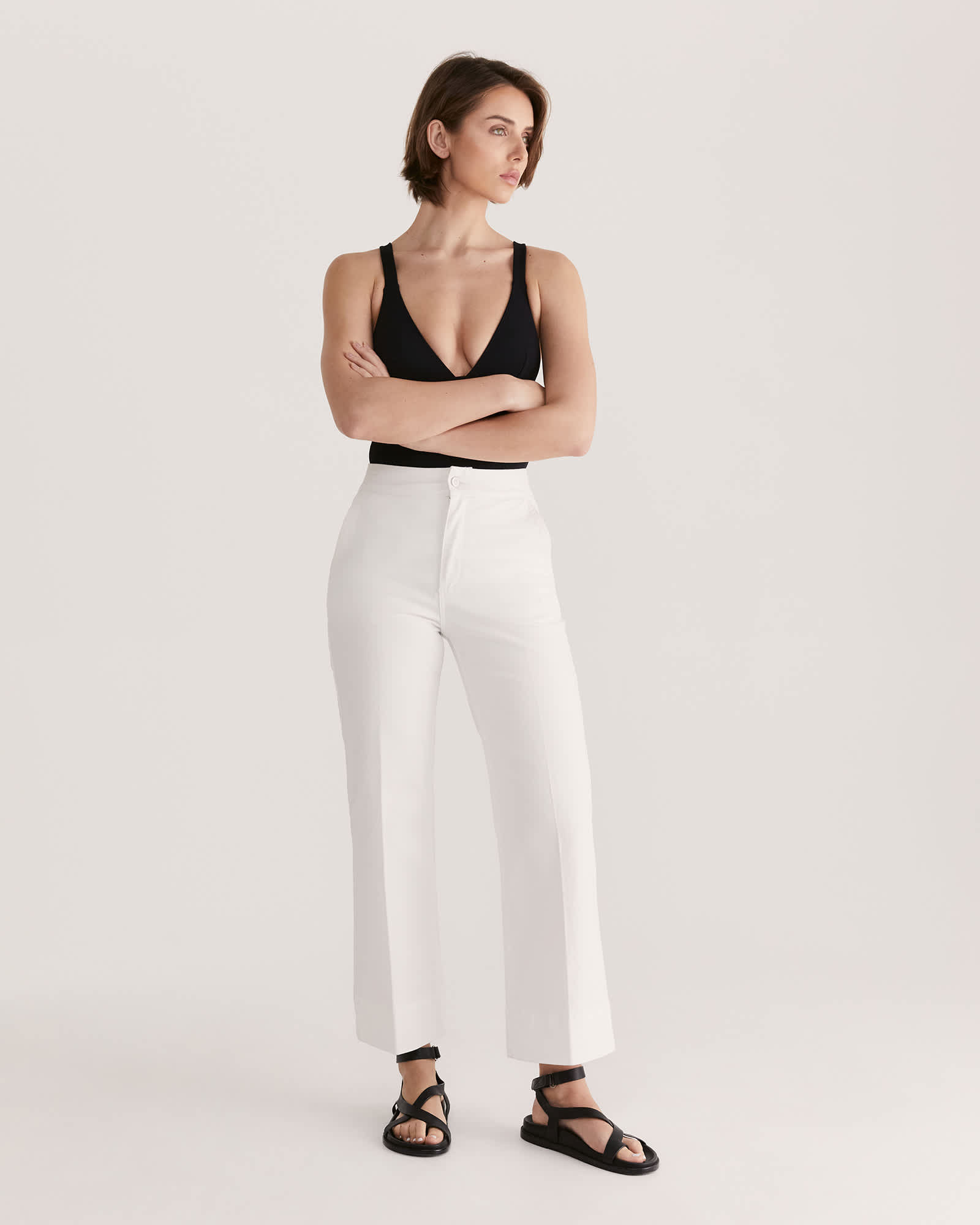 Ava Cropped Wide Leg Jean