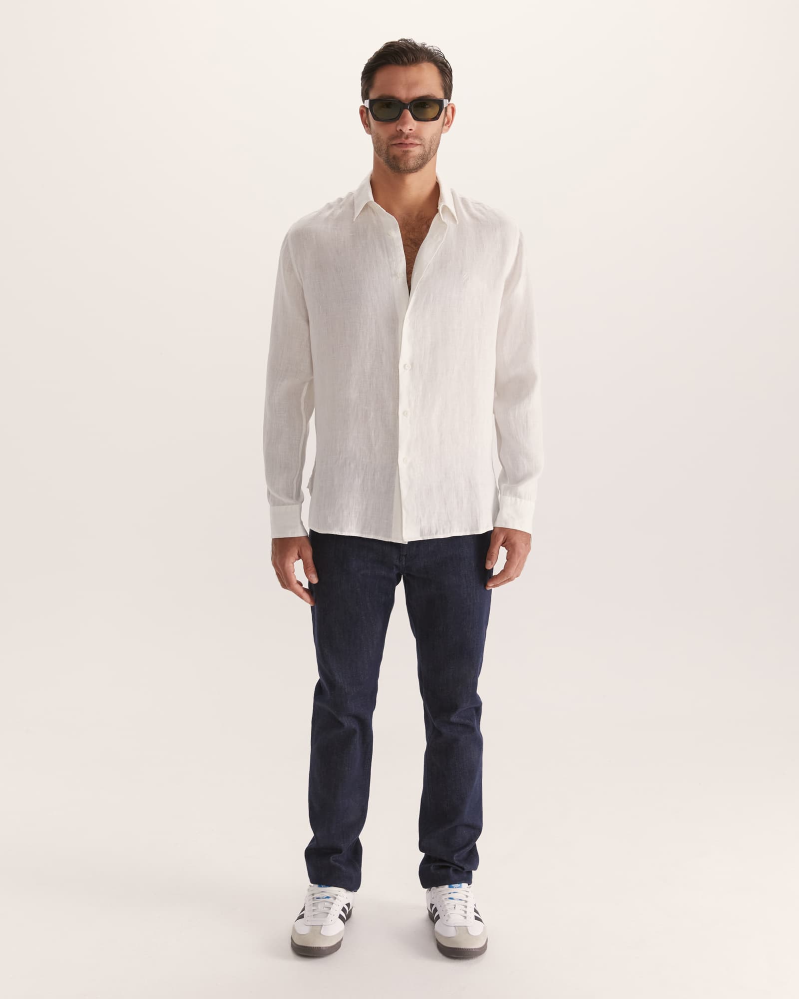 Anderson Long Sleeve Classic Linen Shirt