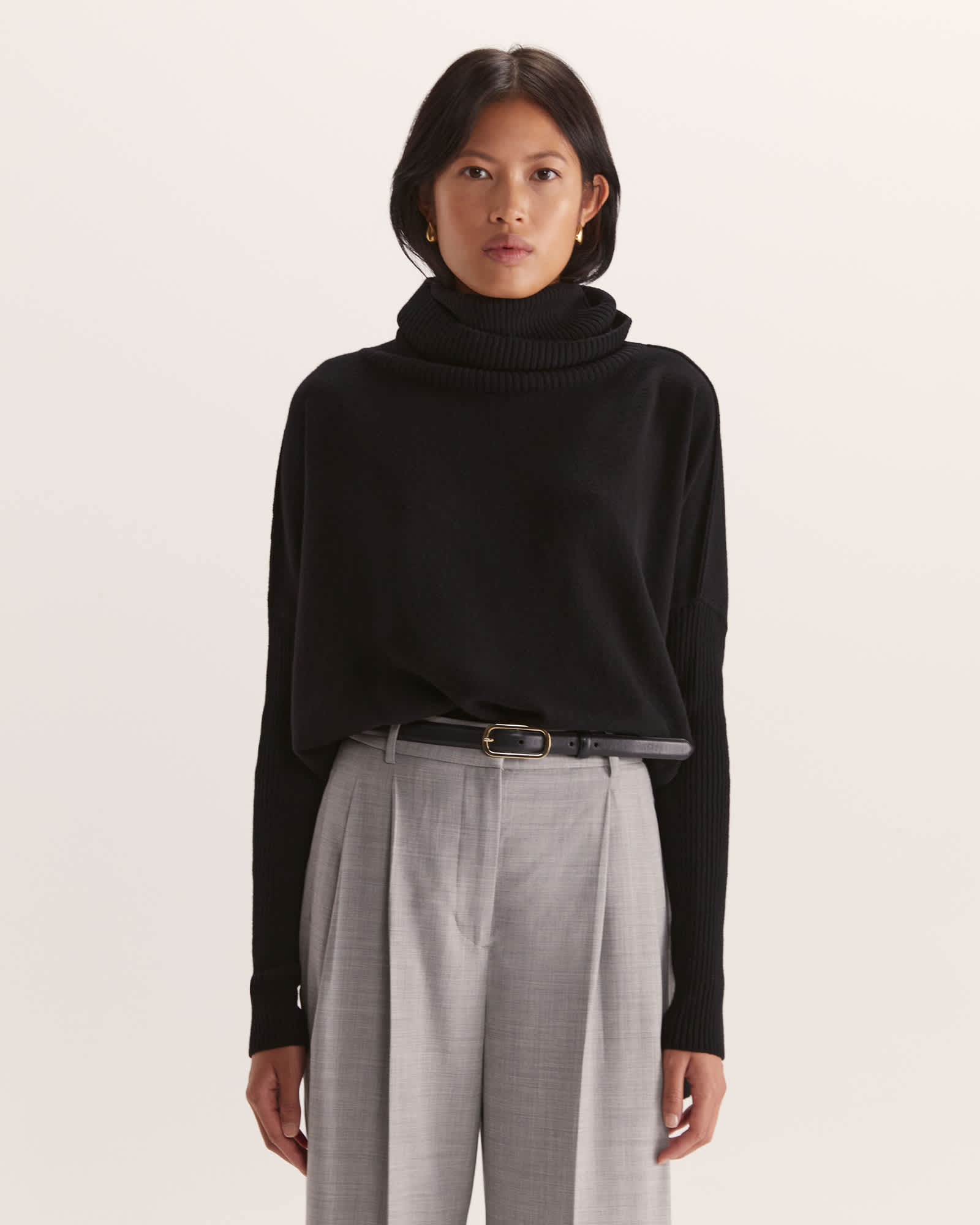 Claudia Merino Wool Roll Neck Knit