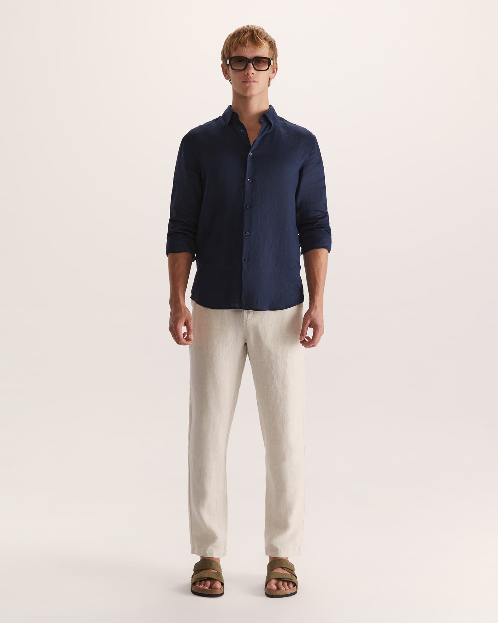 Anderson Long Sleeve Classic Linen Shirt