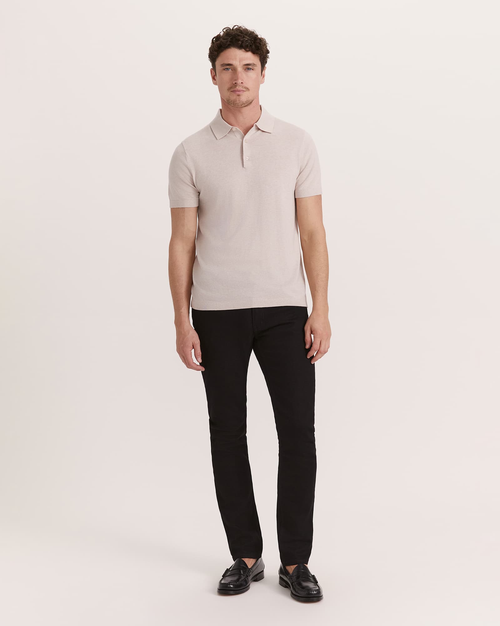 Miramar Cotton Wool Knit Polo