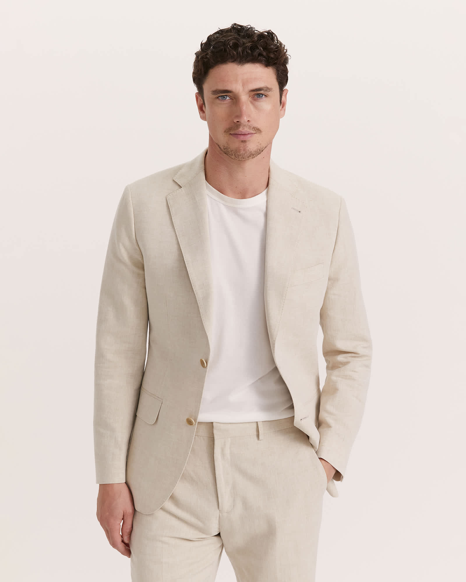 Elias Cotton Linen Suit Jacket