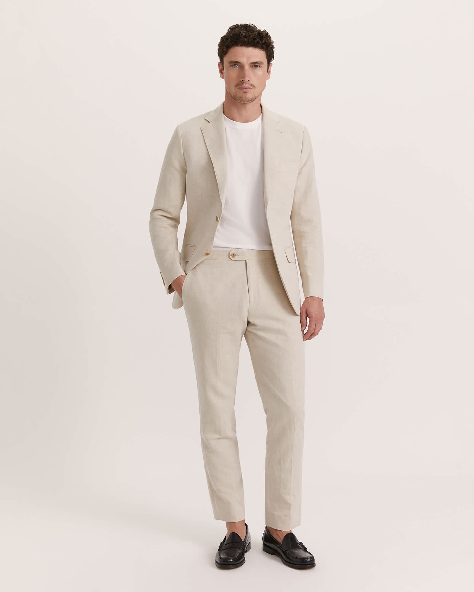 Elias Linen Cotton Side Adjuster Pant