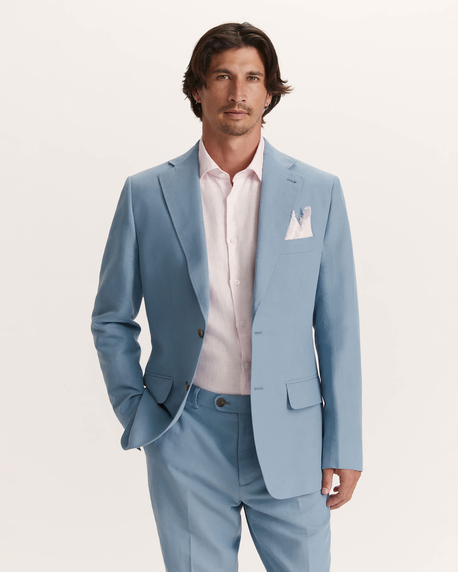 Bartel Cotton Linen Classic Suit Jacket