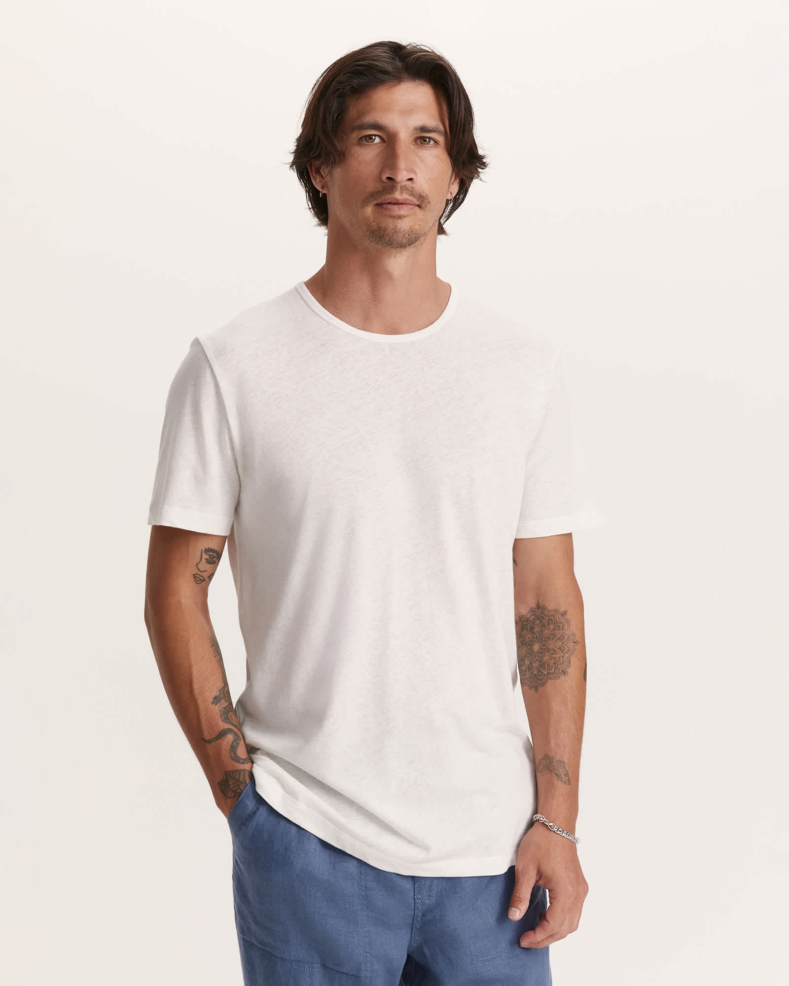 Rosen Cotton Linen Tee