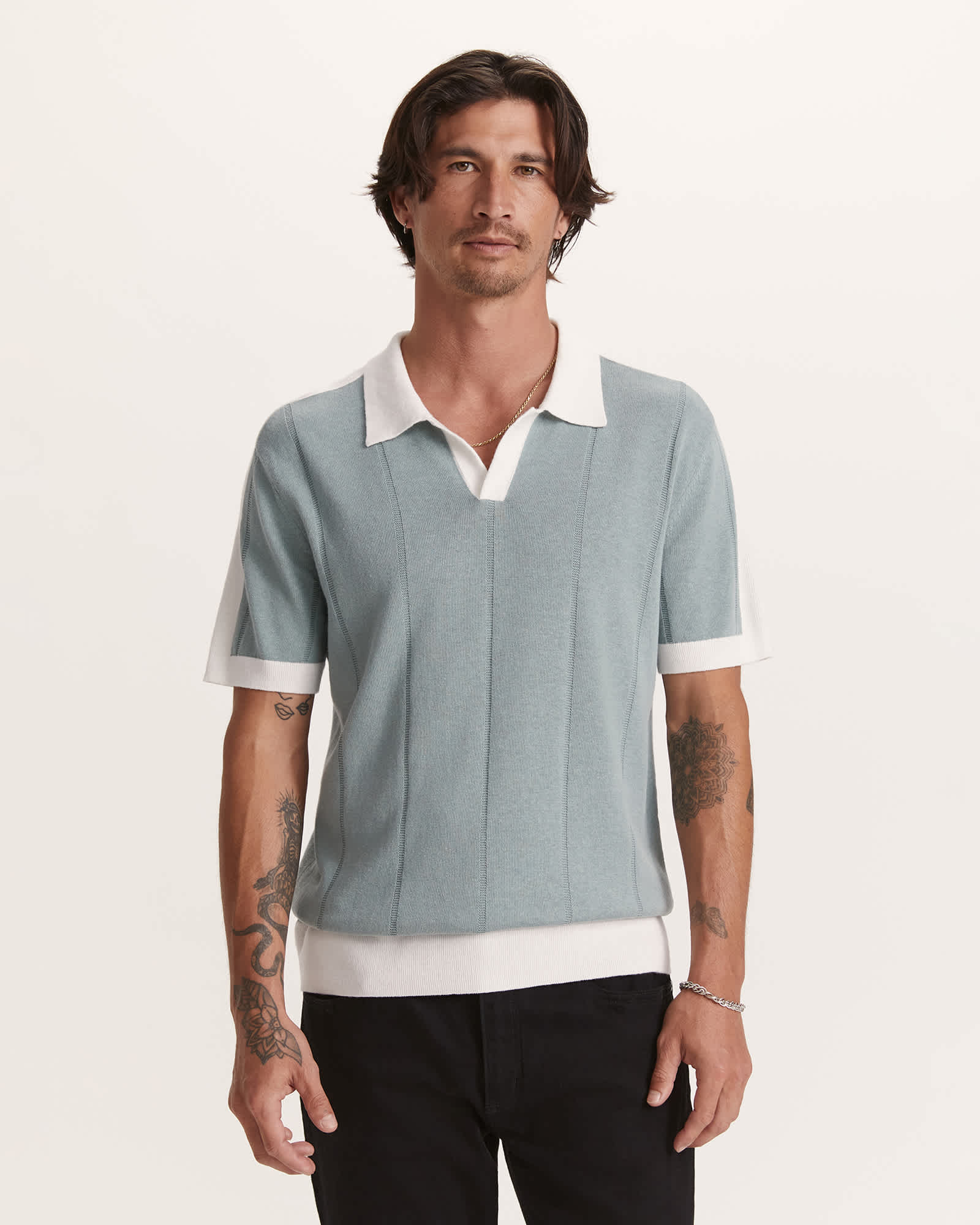 Cornell Contrast Polo