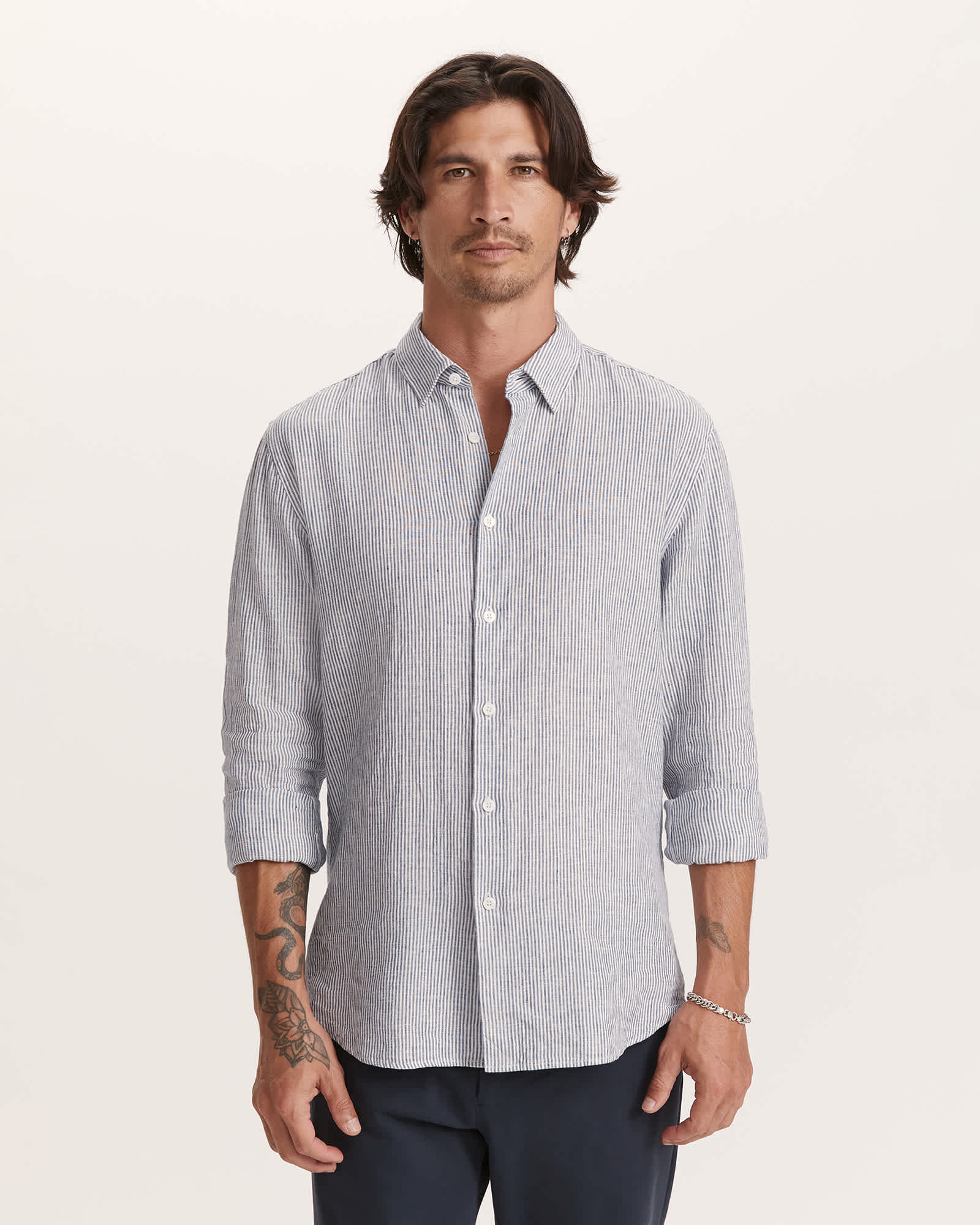 Henderson Long Sleeve Classic Stripe Shirt