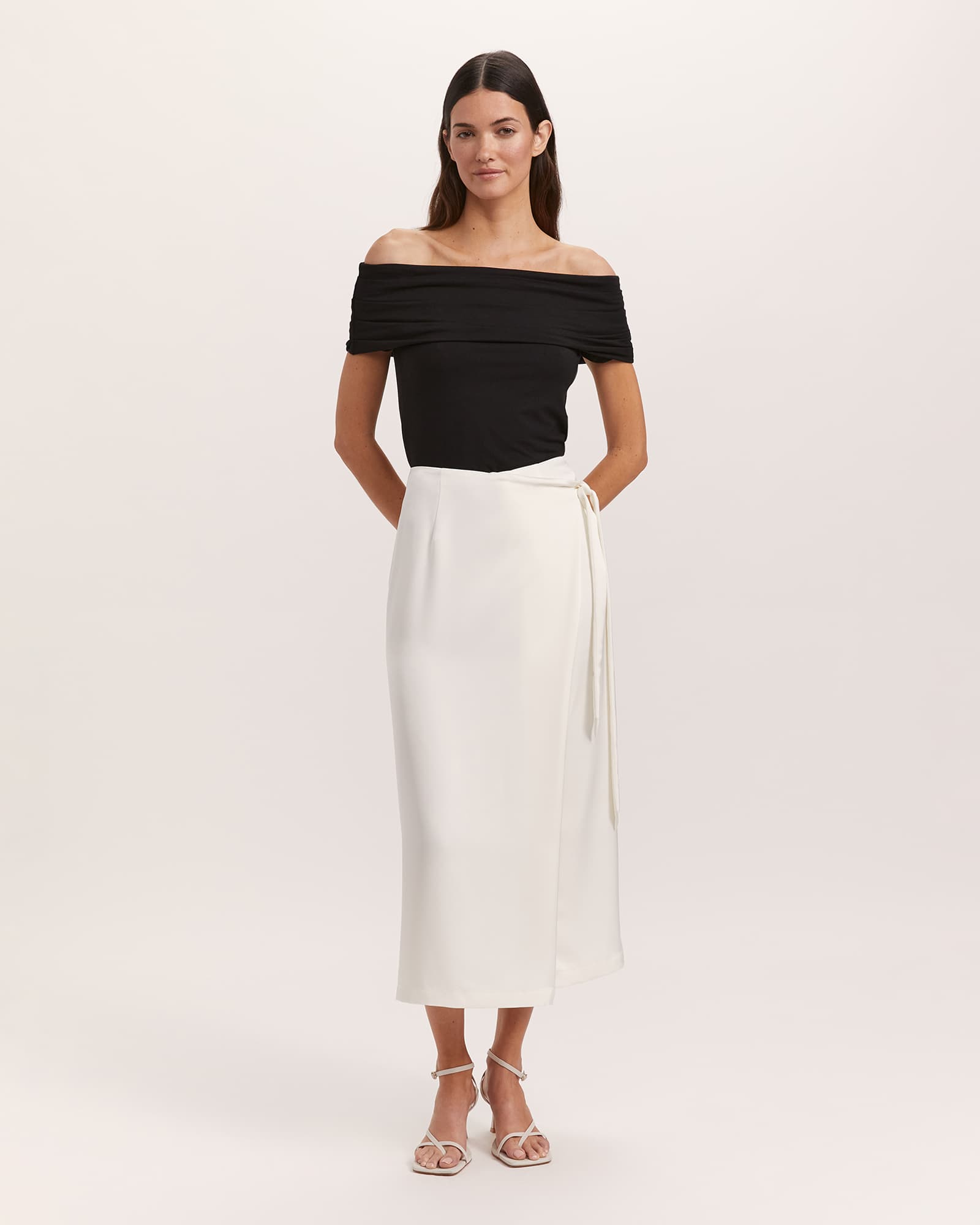 Jayde Wrap Midi Skirt