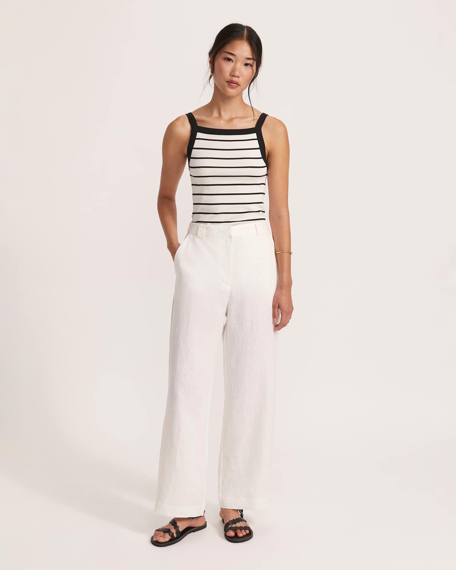 Lila Linen 7/8 Pant