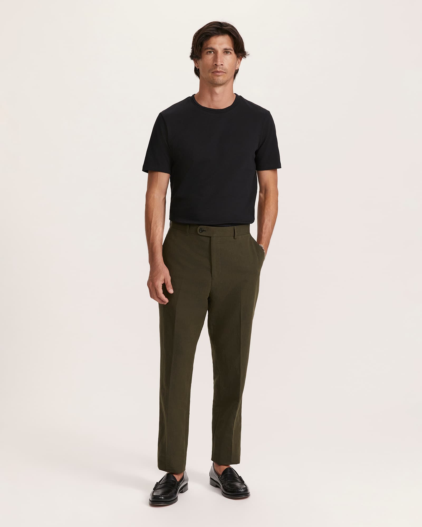 Brookes Cotton Linen Suit Pant
