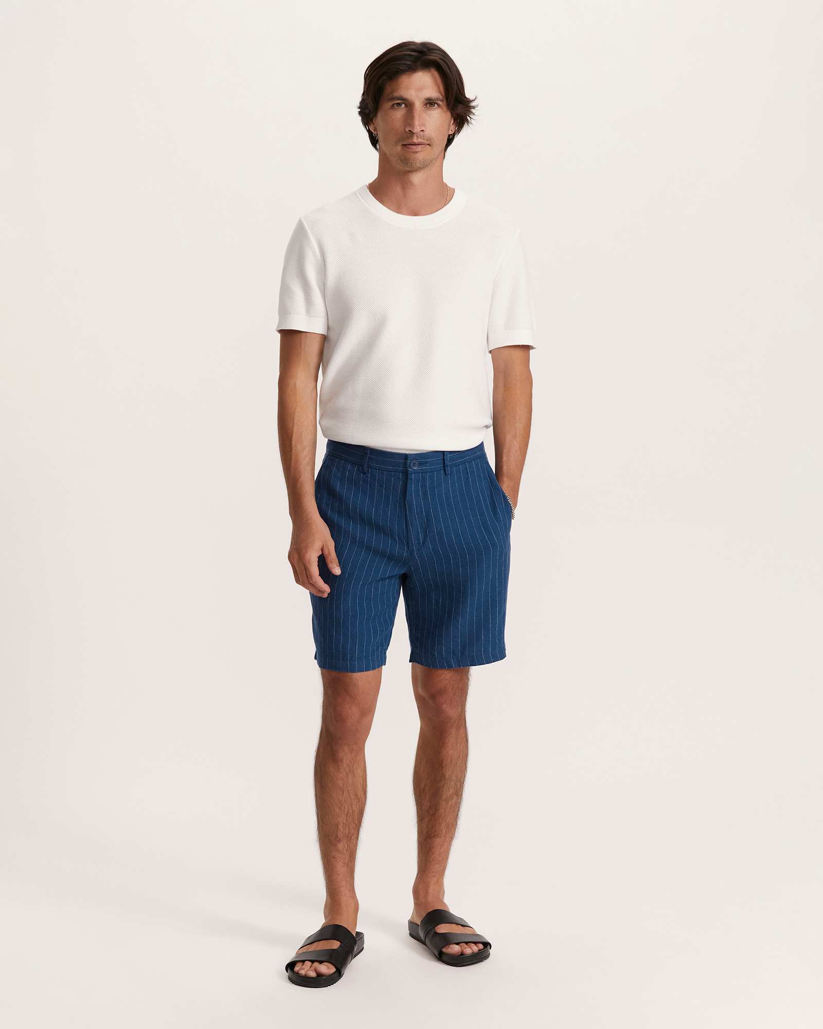 Luca Linen Striped Short
