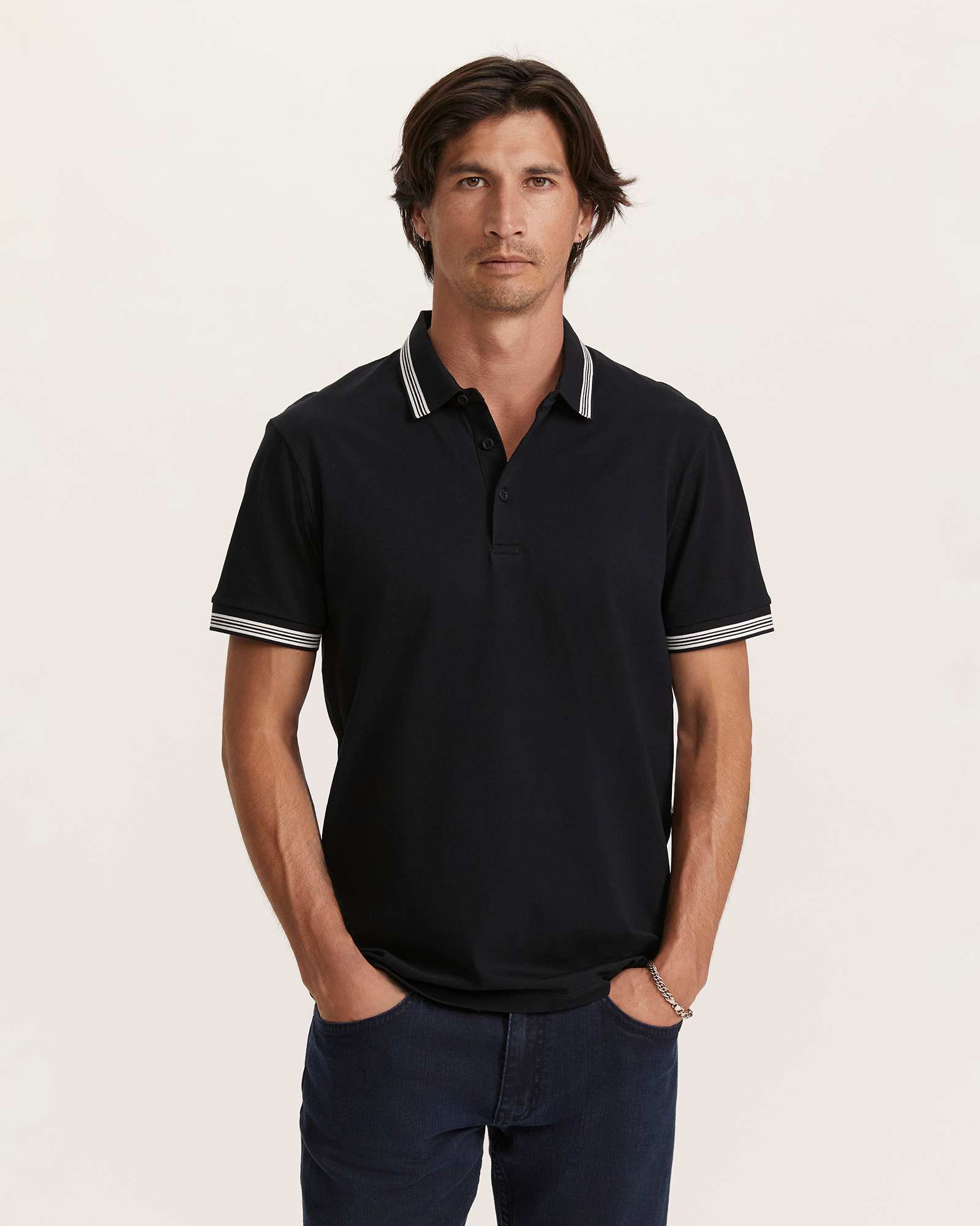 Andy Tipped Cotton Polo