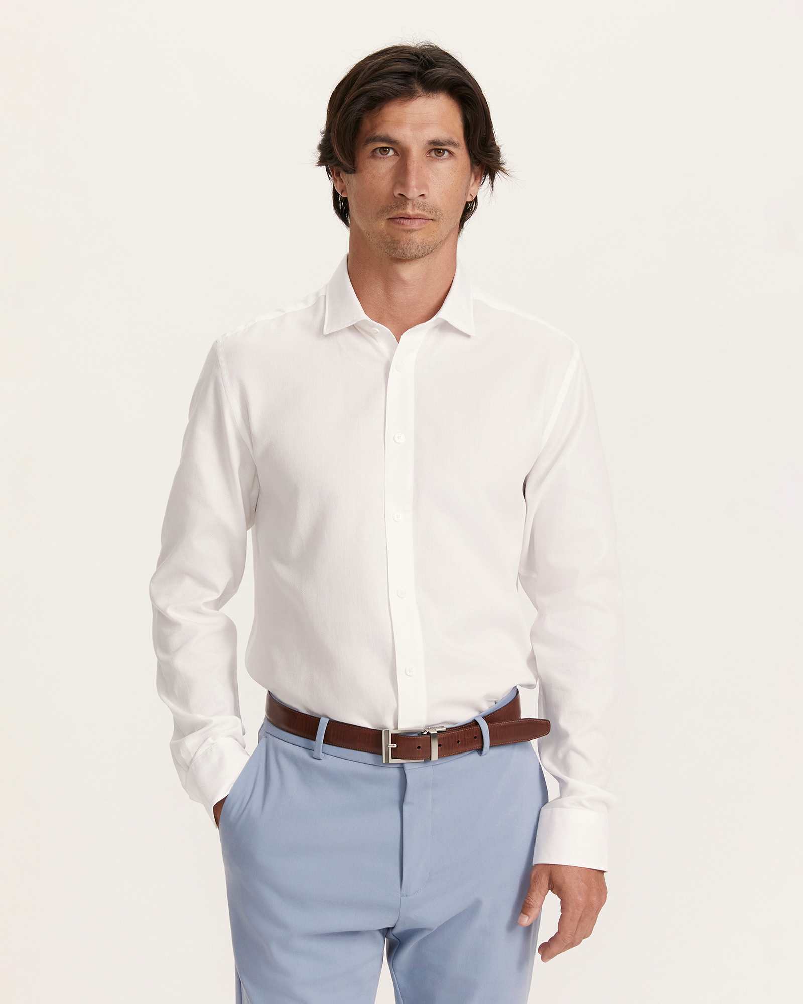 Everett Modern Textured Cotton Shirt
