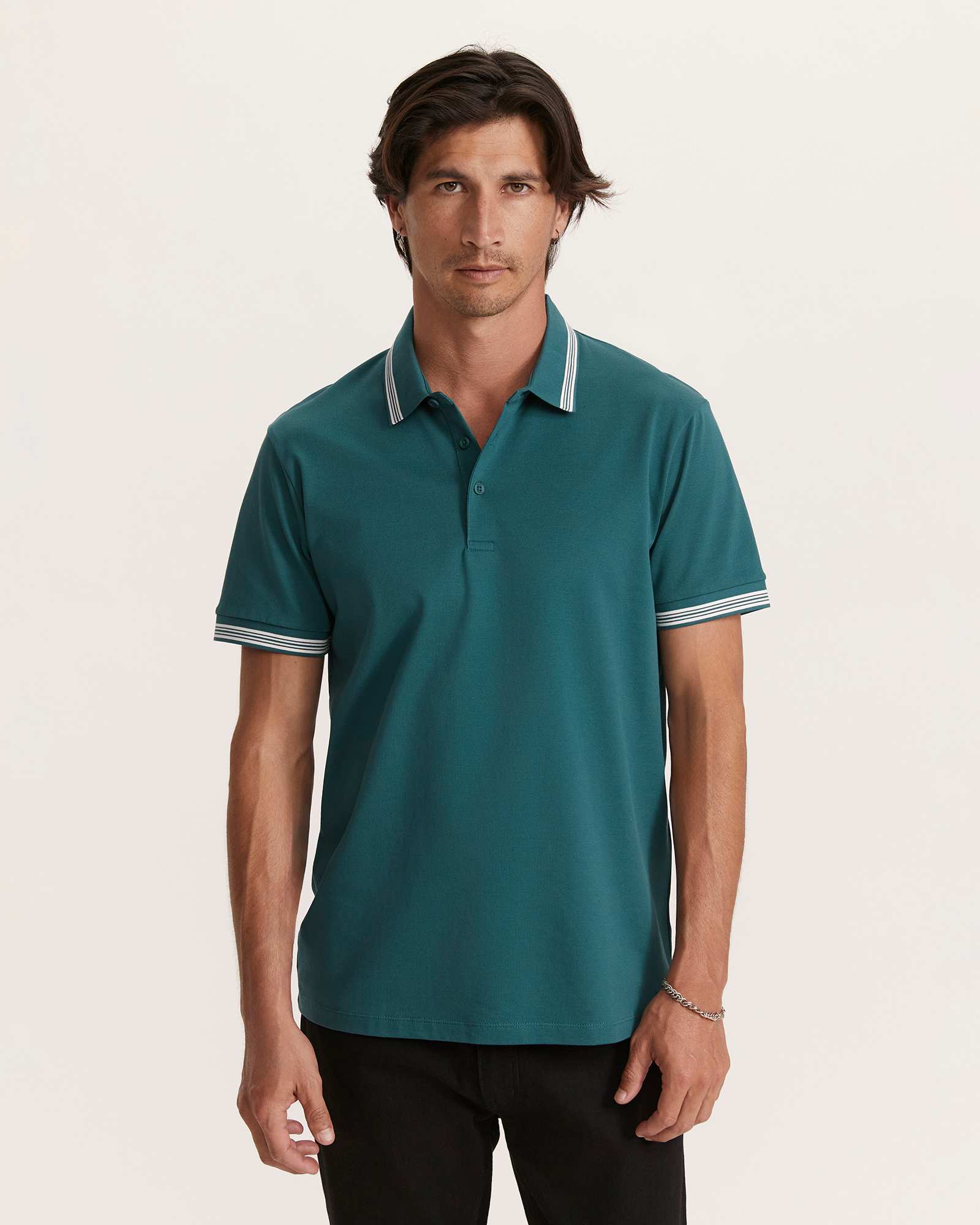 Andy Tipped Cotton Polo