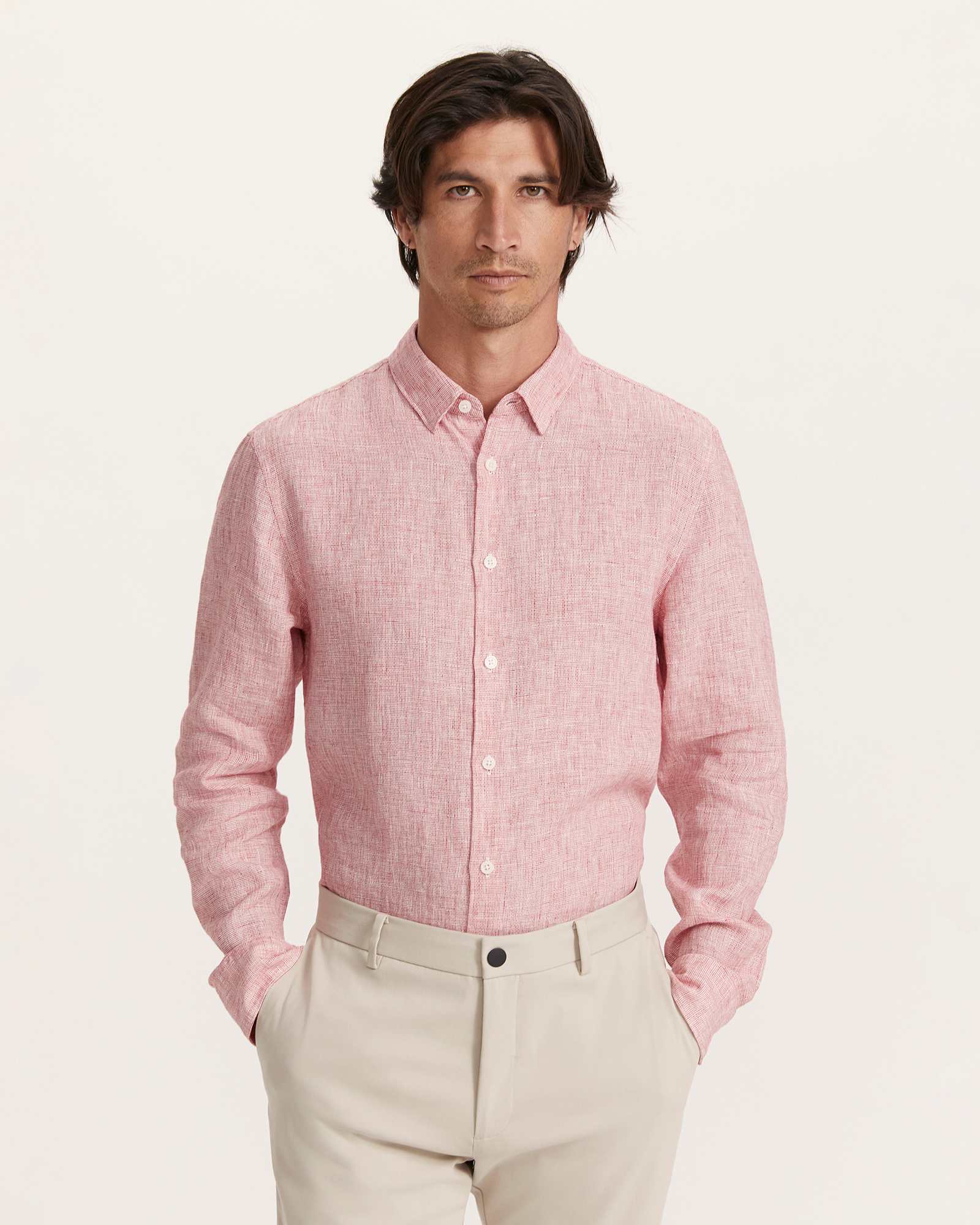 Anderson Classic Yarn Dyed Linen Shirt