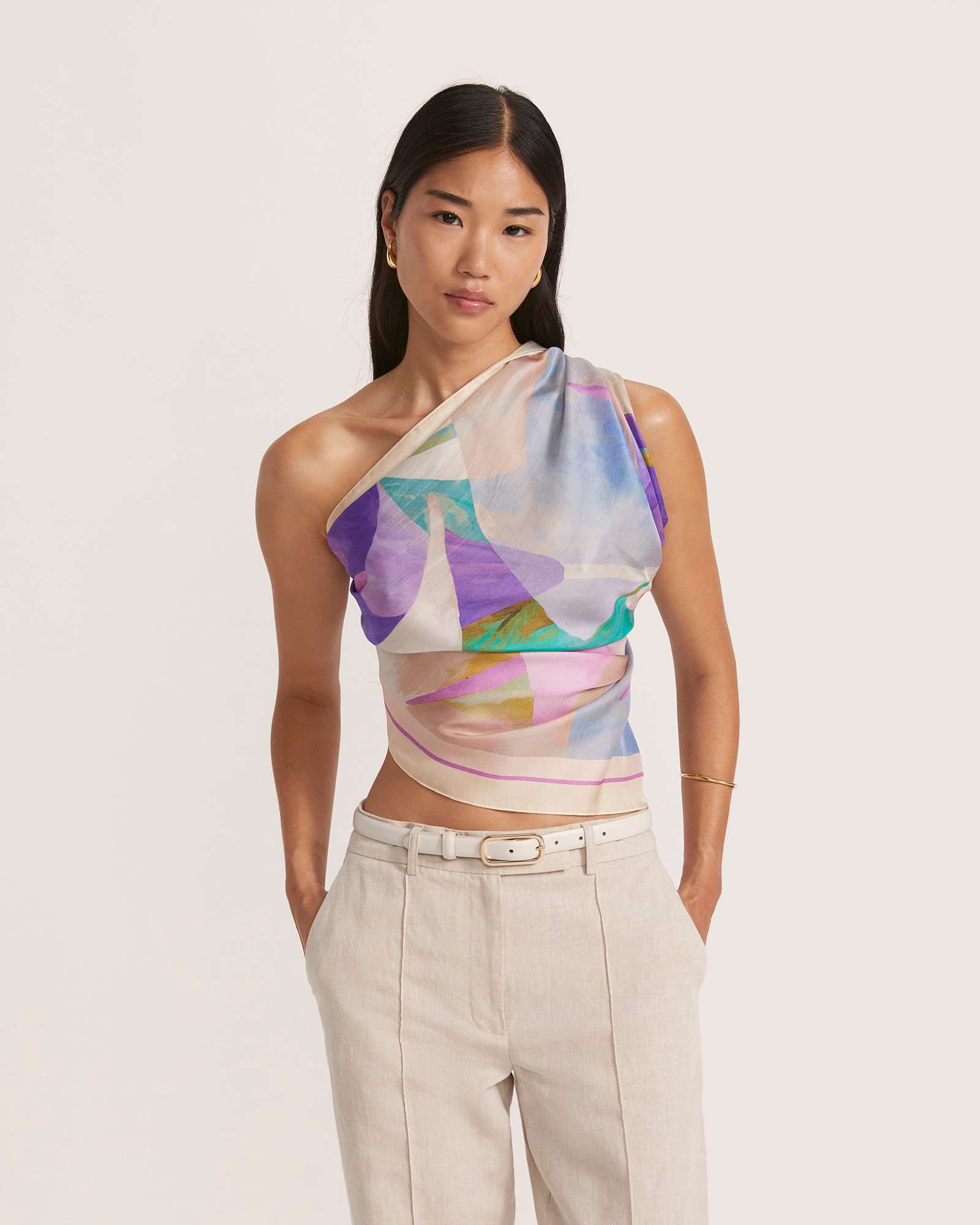 Calla Lily Silk Scarf
