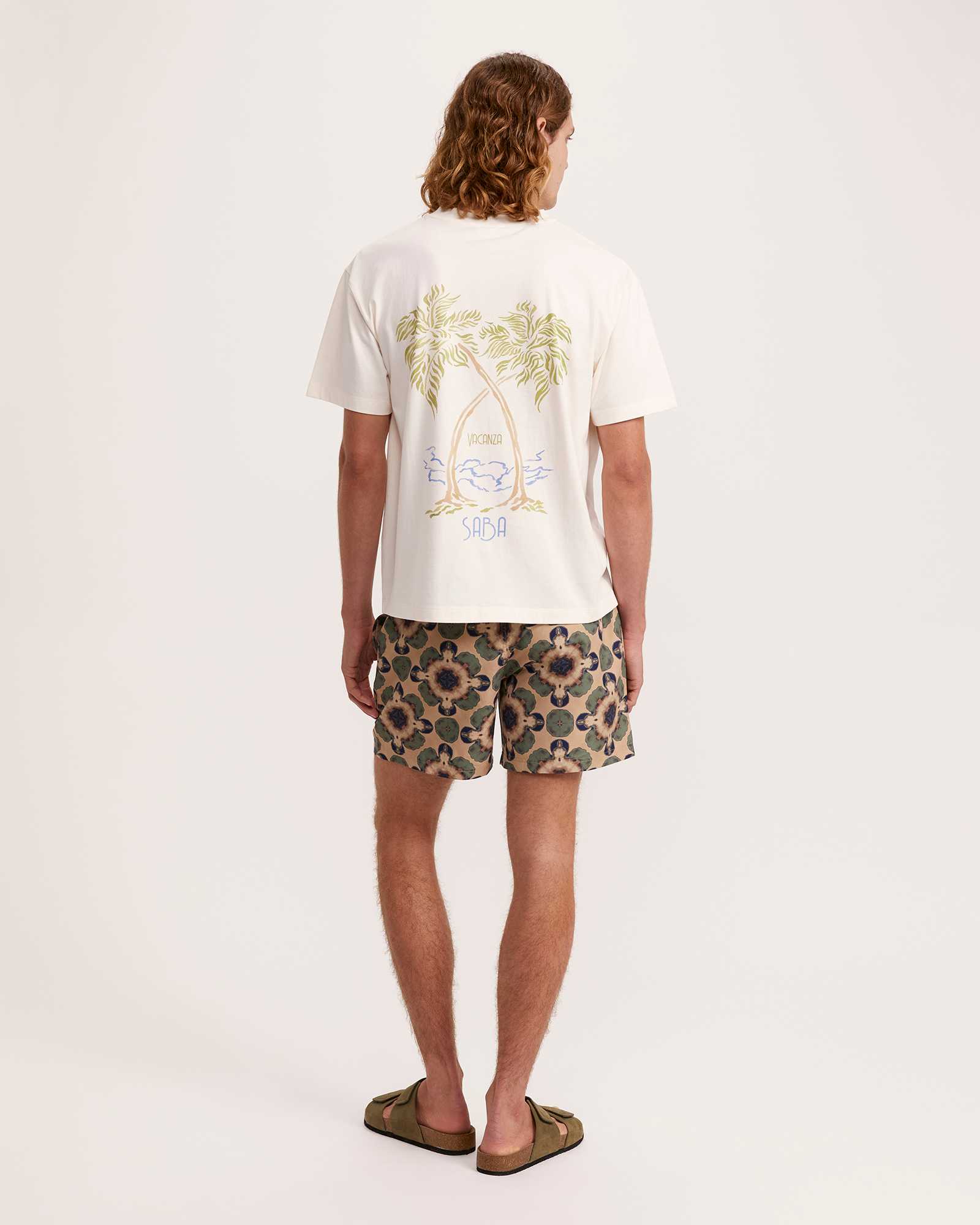 Oversized Costal Print Cotton Tee