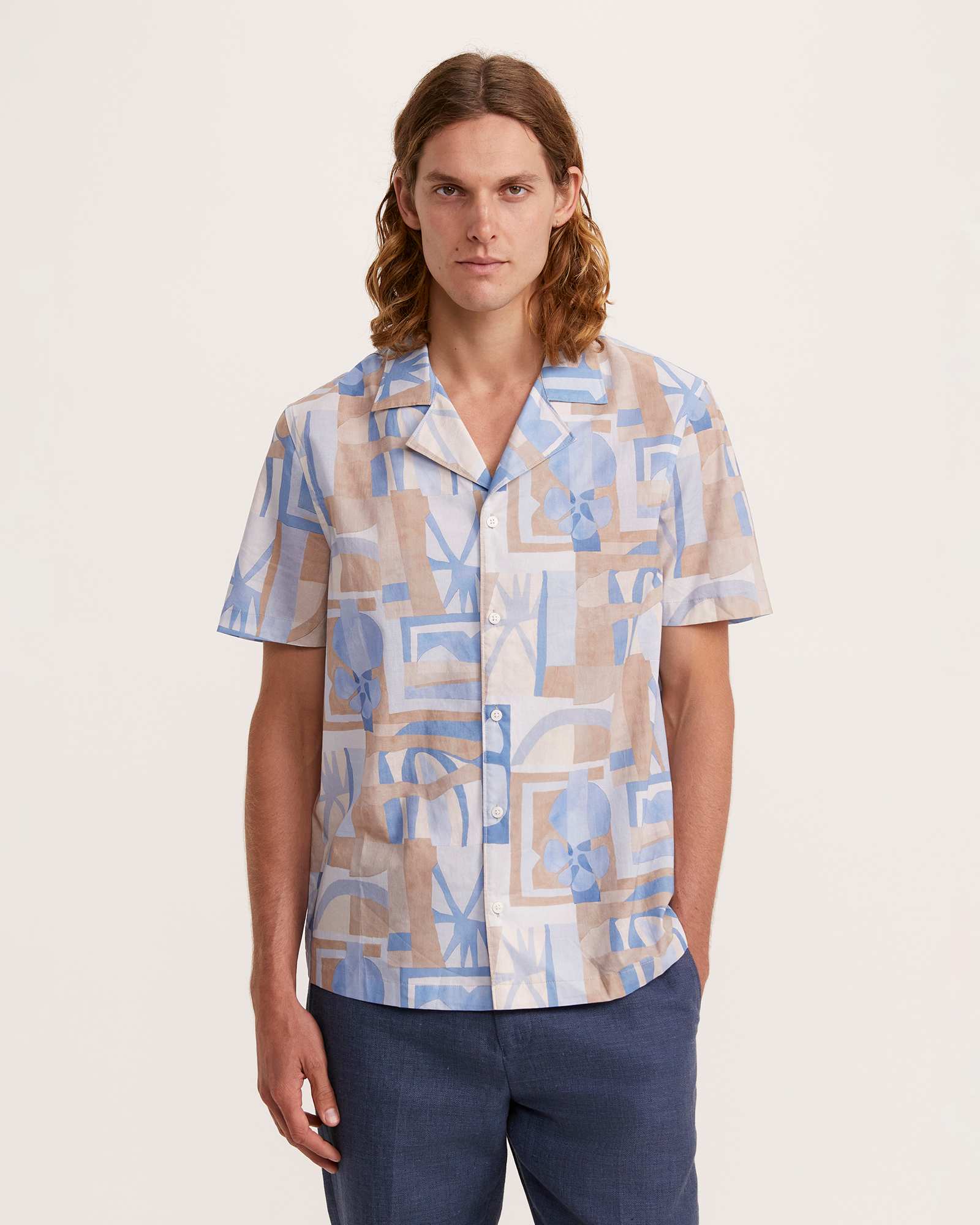 Wallis Short Sleeve Resort Print Cotton Shirt