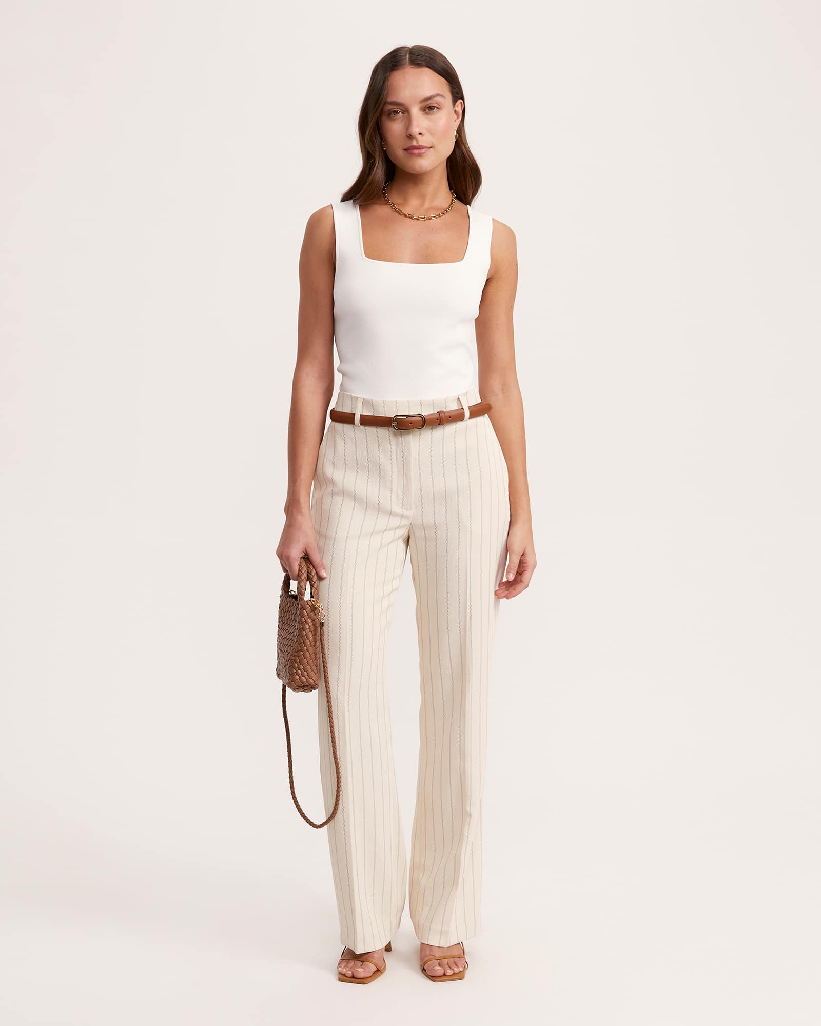 Dharma Pinstripe Wide Leg Pant