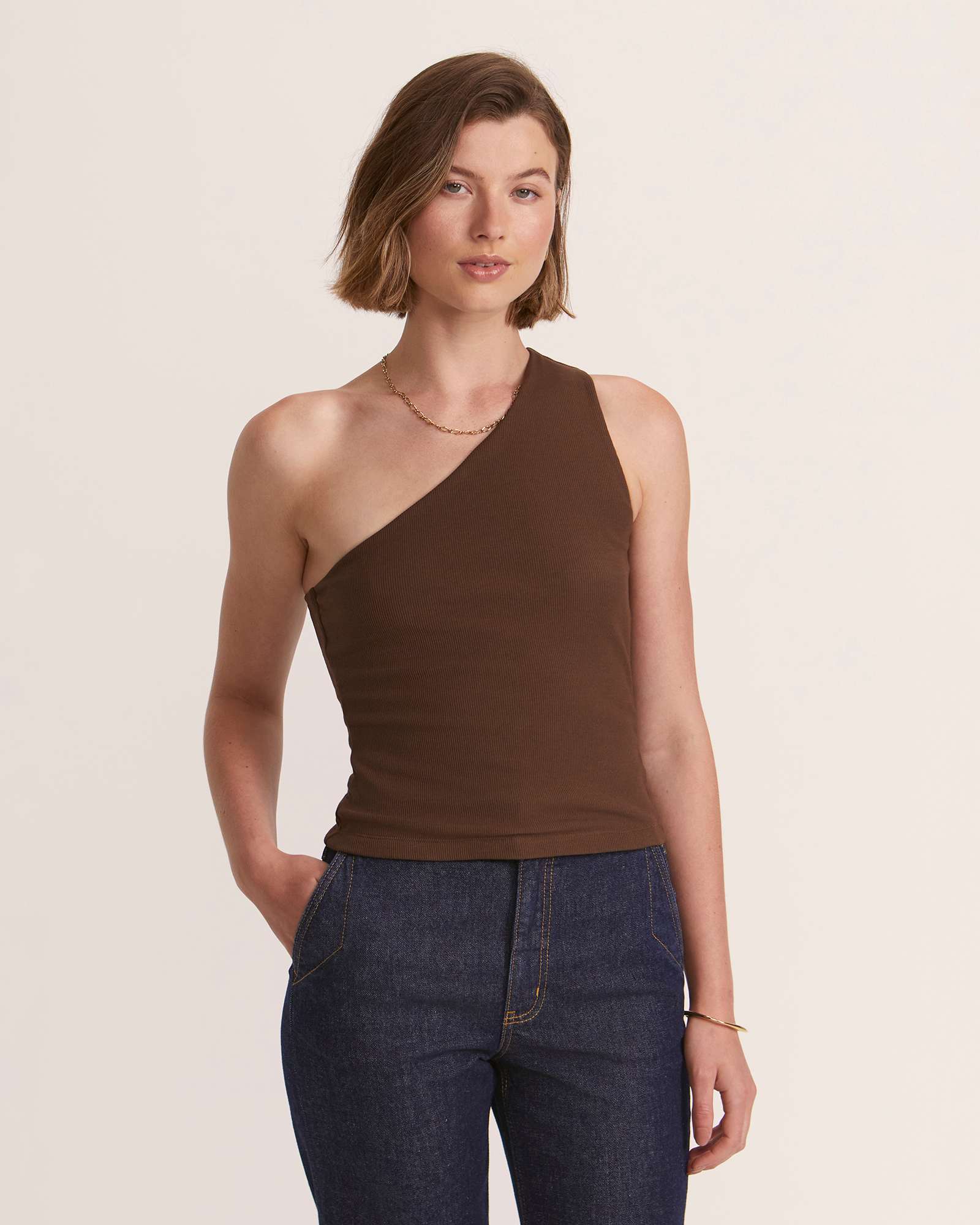 Emilie One Shoulder Tank