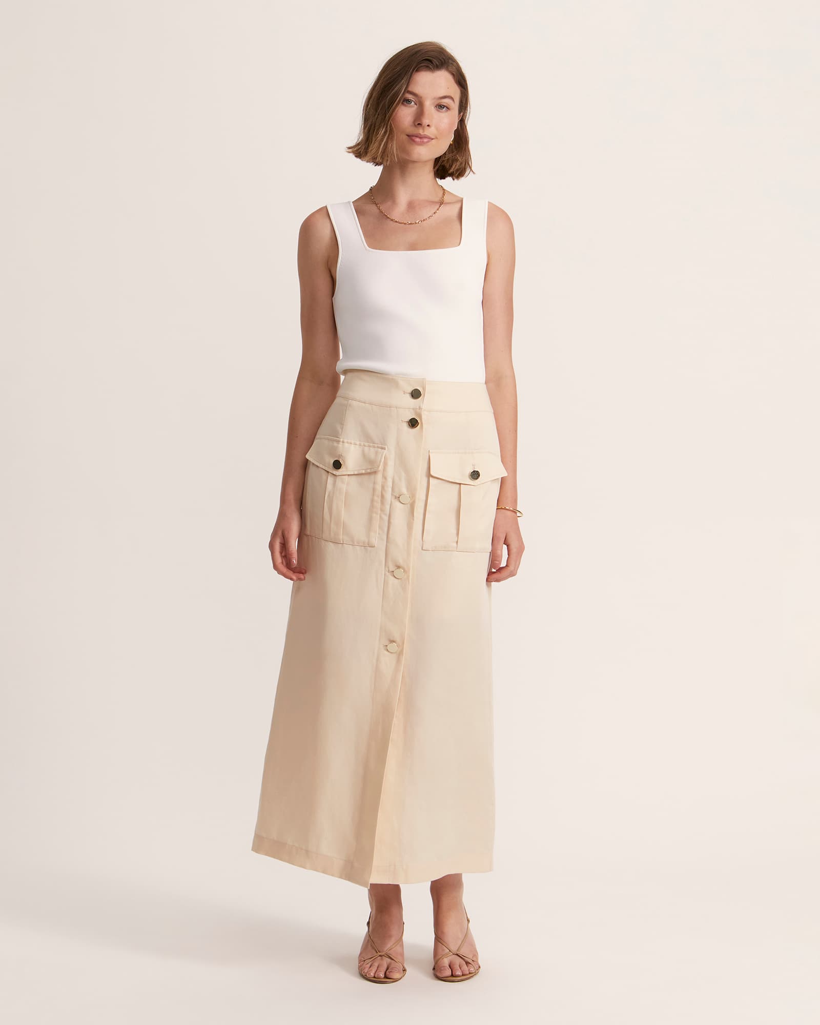 Mabel Utility Midi Skirt