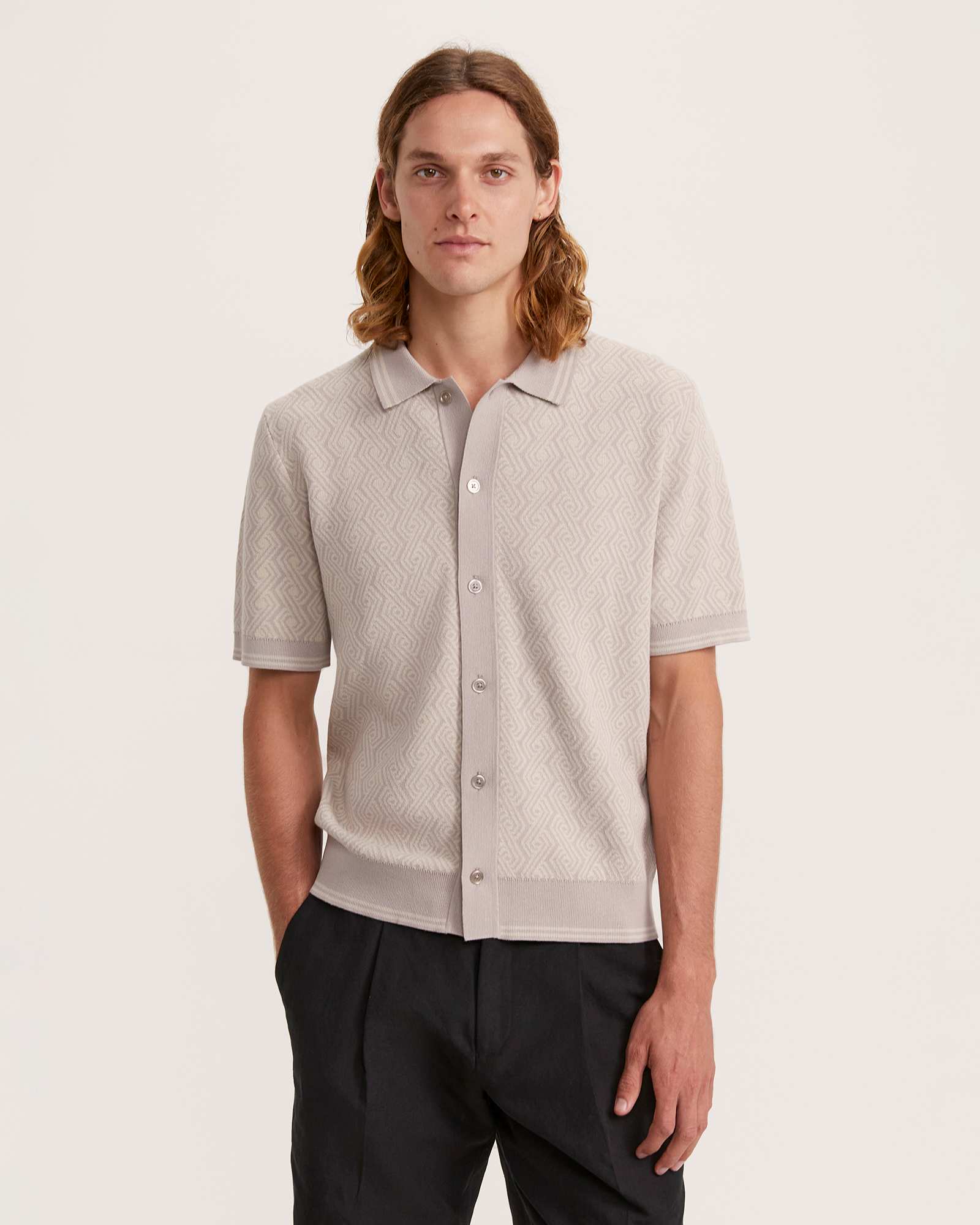 Monte Geo Cotton Button Thru