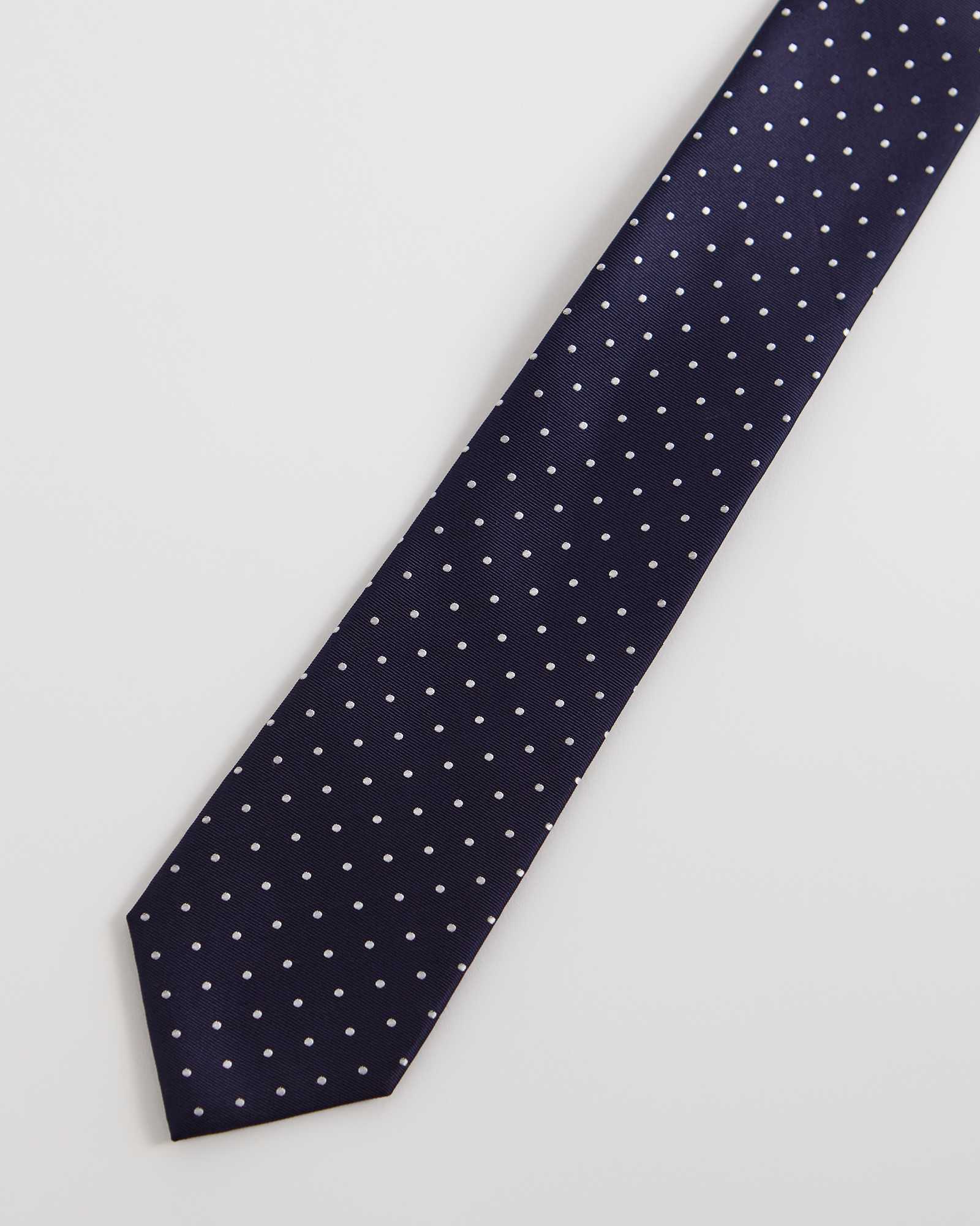 Silk Micro Dot Tie