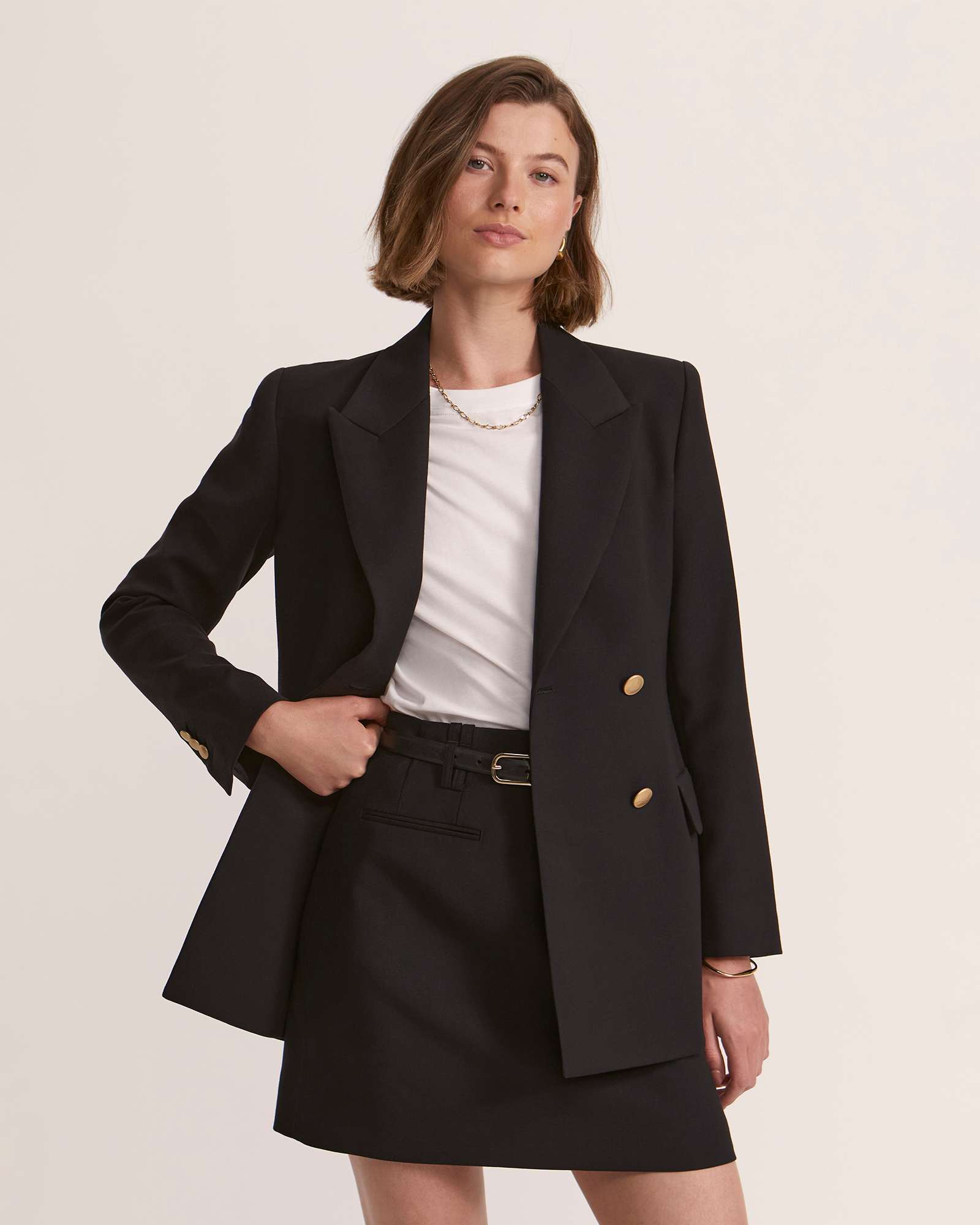 Celeste Wool Double Breasted Blazer